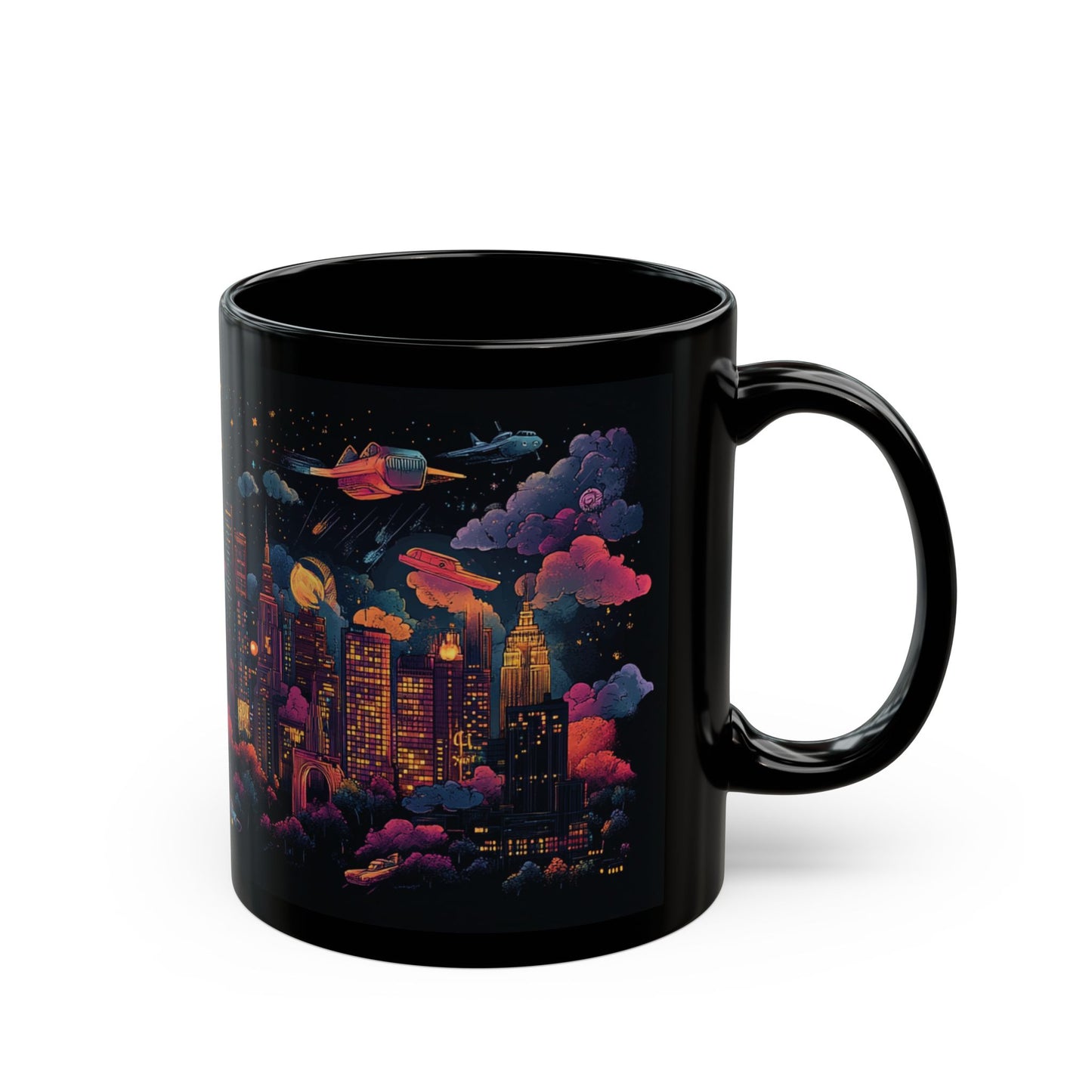 Cityscape 2090 Midnight Dreamer Mug