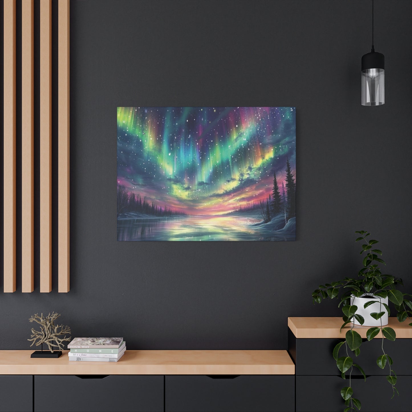 Aurora Dreams Northern Lights Landscape Print