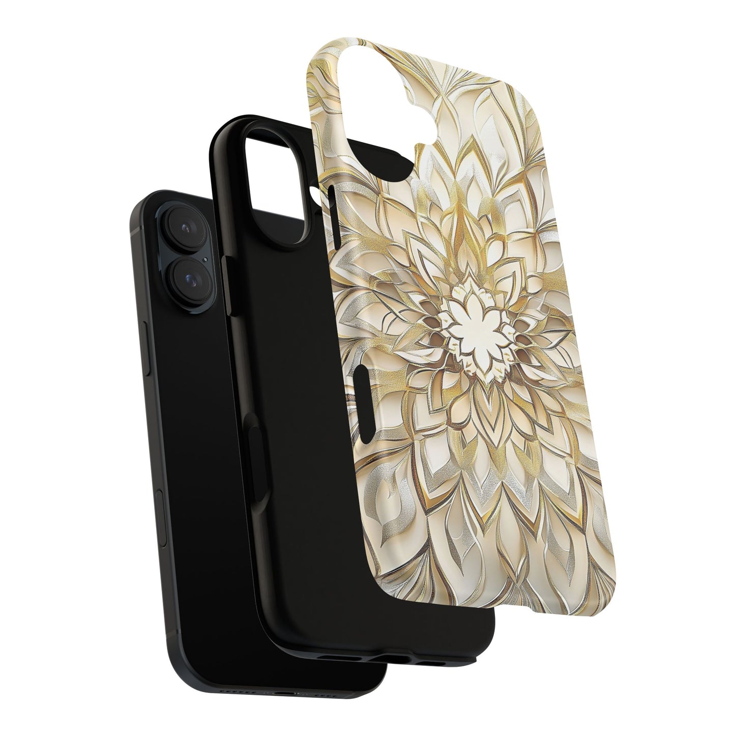 Golden Lotus Mandala Phone Case