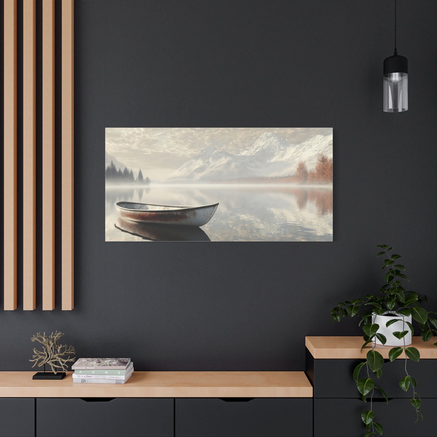 Lake Stillness Reflections Canvas Art