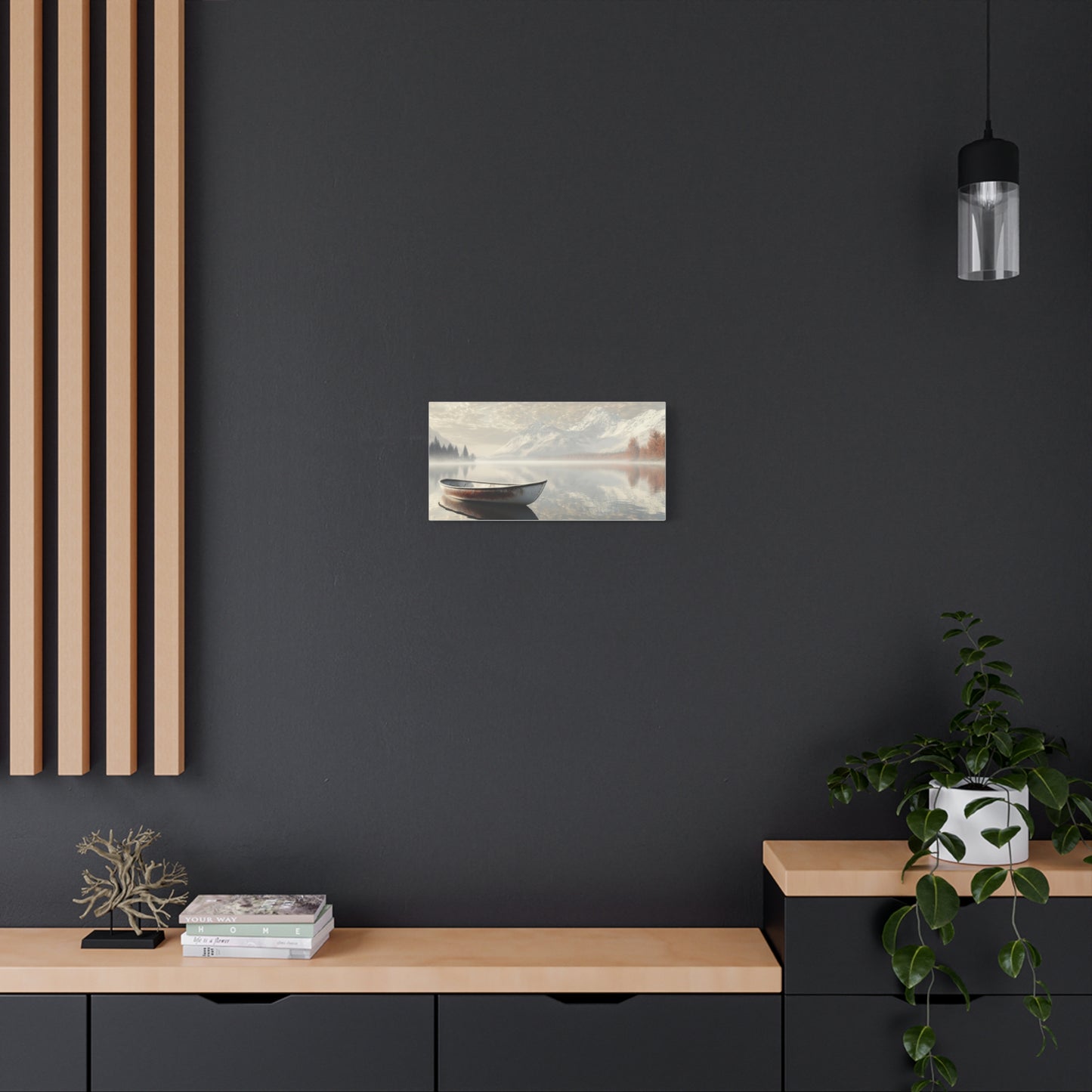 Lake Stillness Reflections Canvas Art