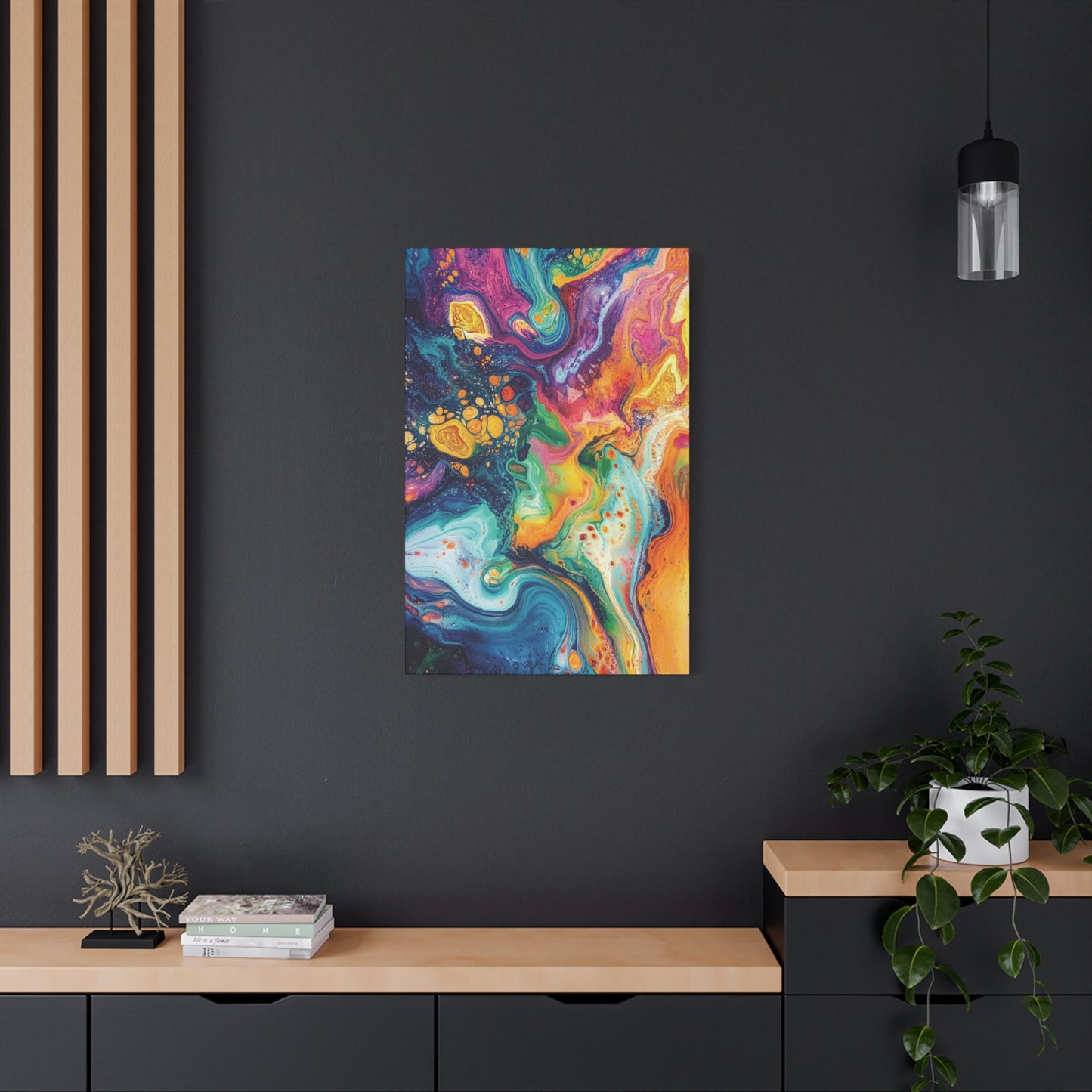 Celestial Vortex Abstract Canvas Art