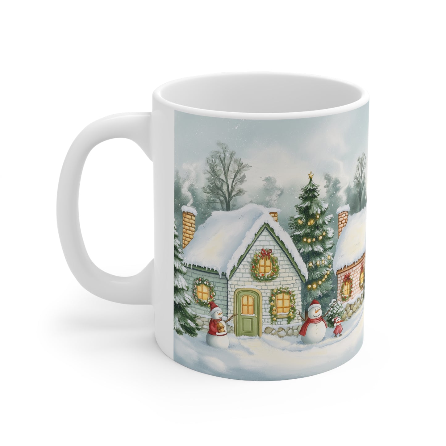 Cozy Christmas Village Mug