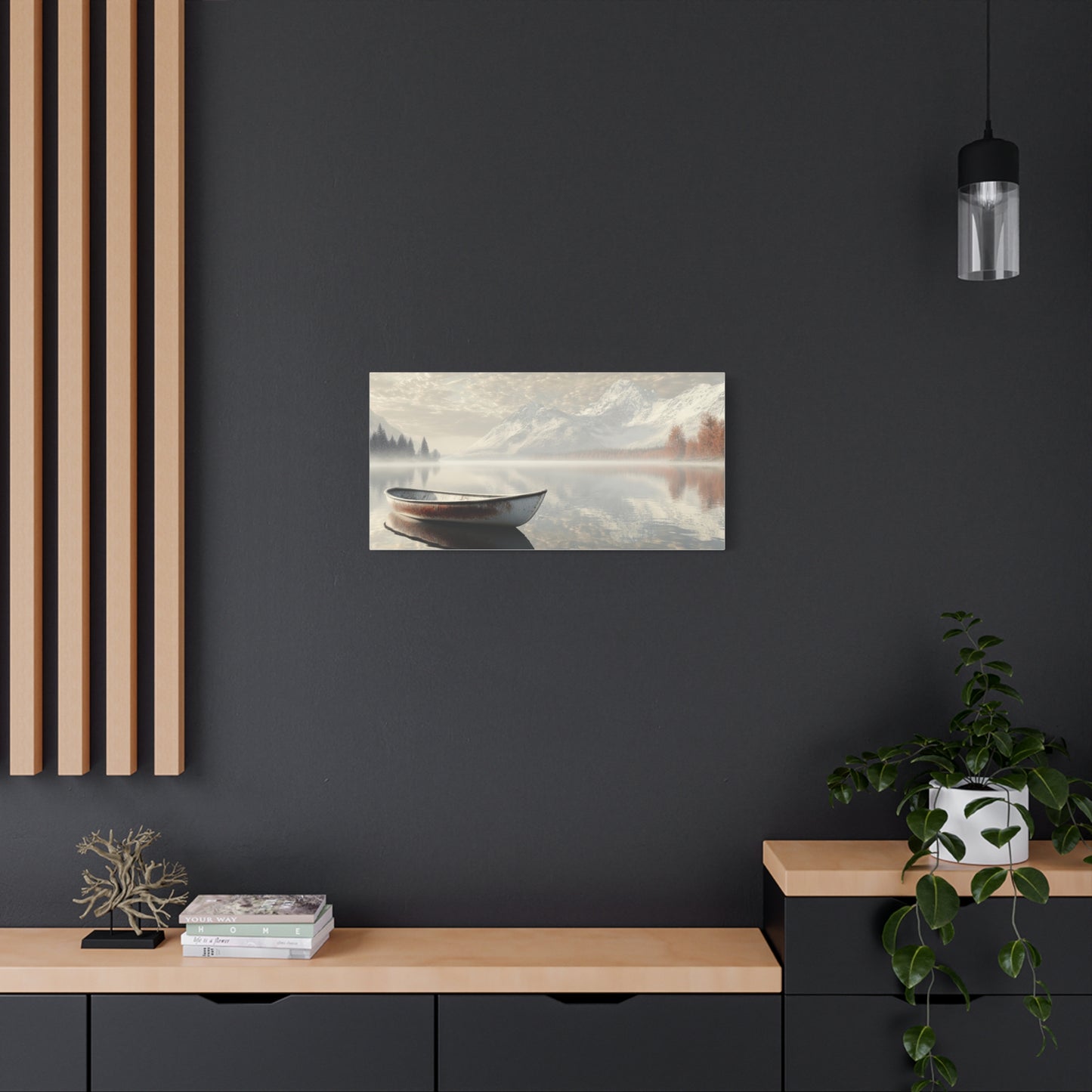 Lake Stillness Reflections Canvas Art