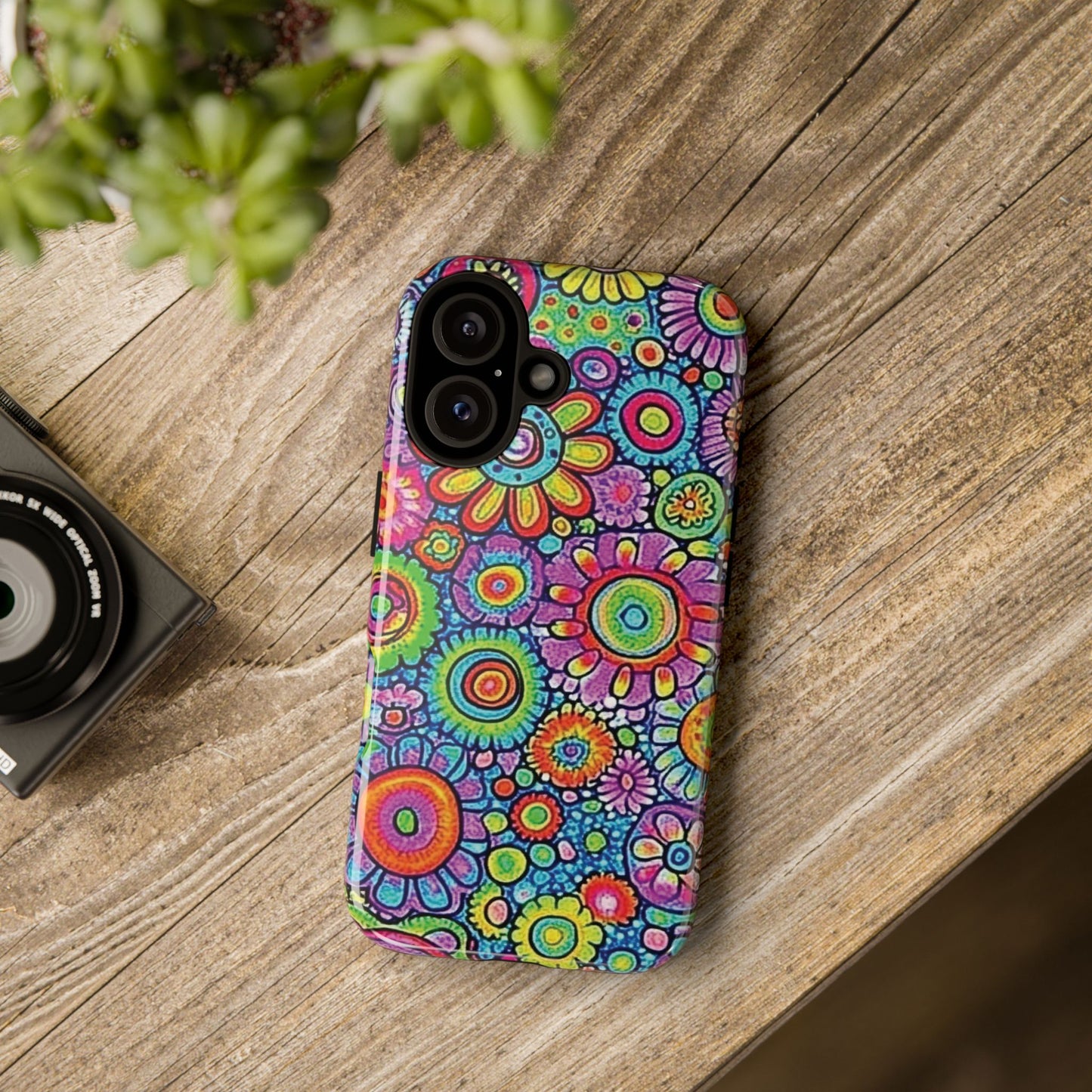 Retro Flower Pop Tough Phone Case