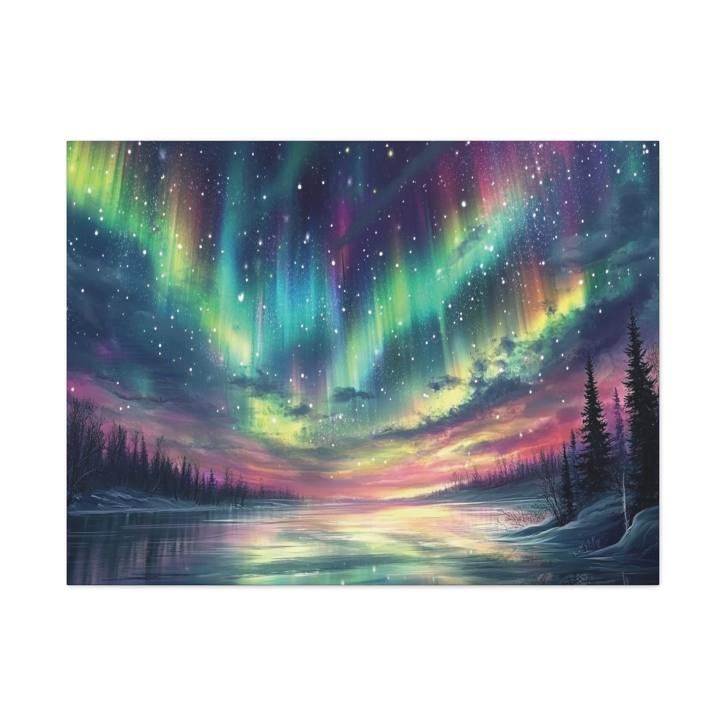 Aurora Dreams Northern Lights Landscape Print