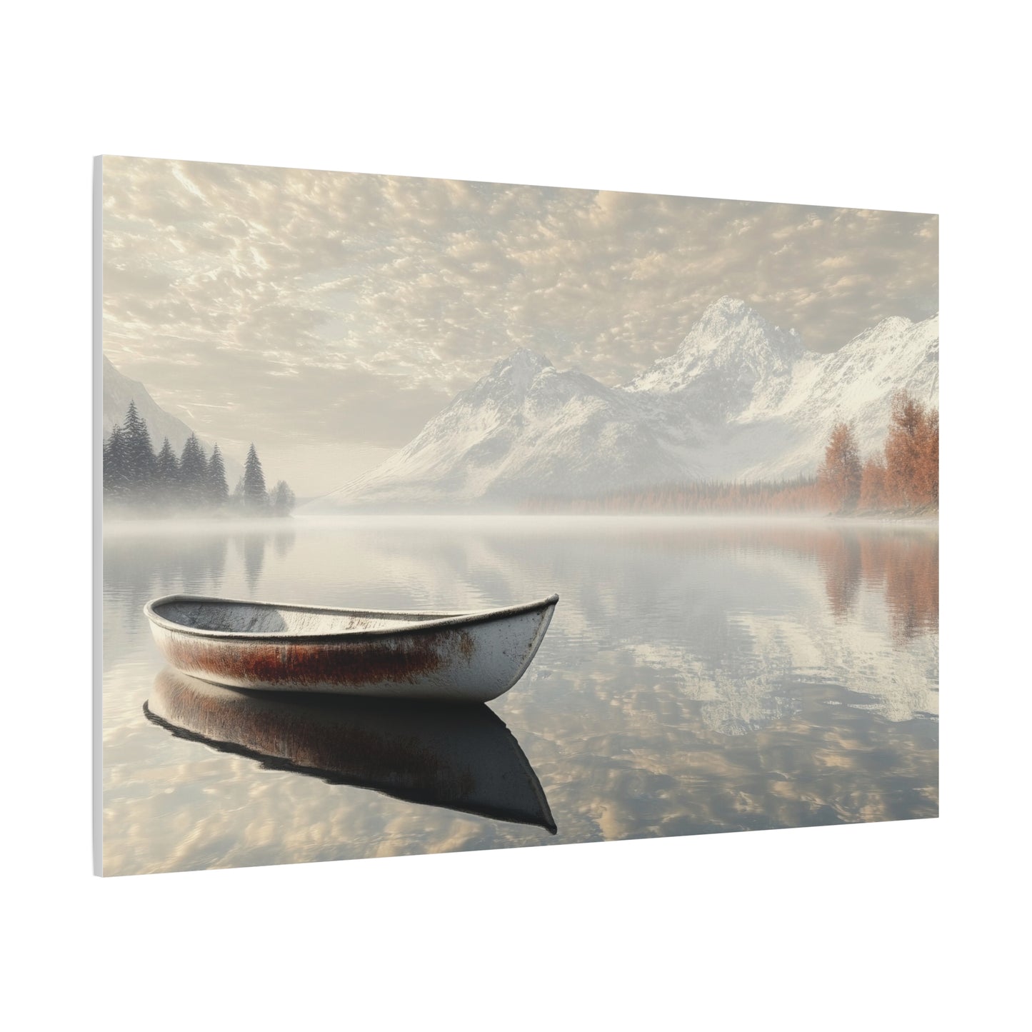 Lake Stillness Reflections Canvas Art