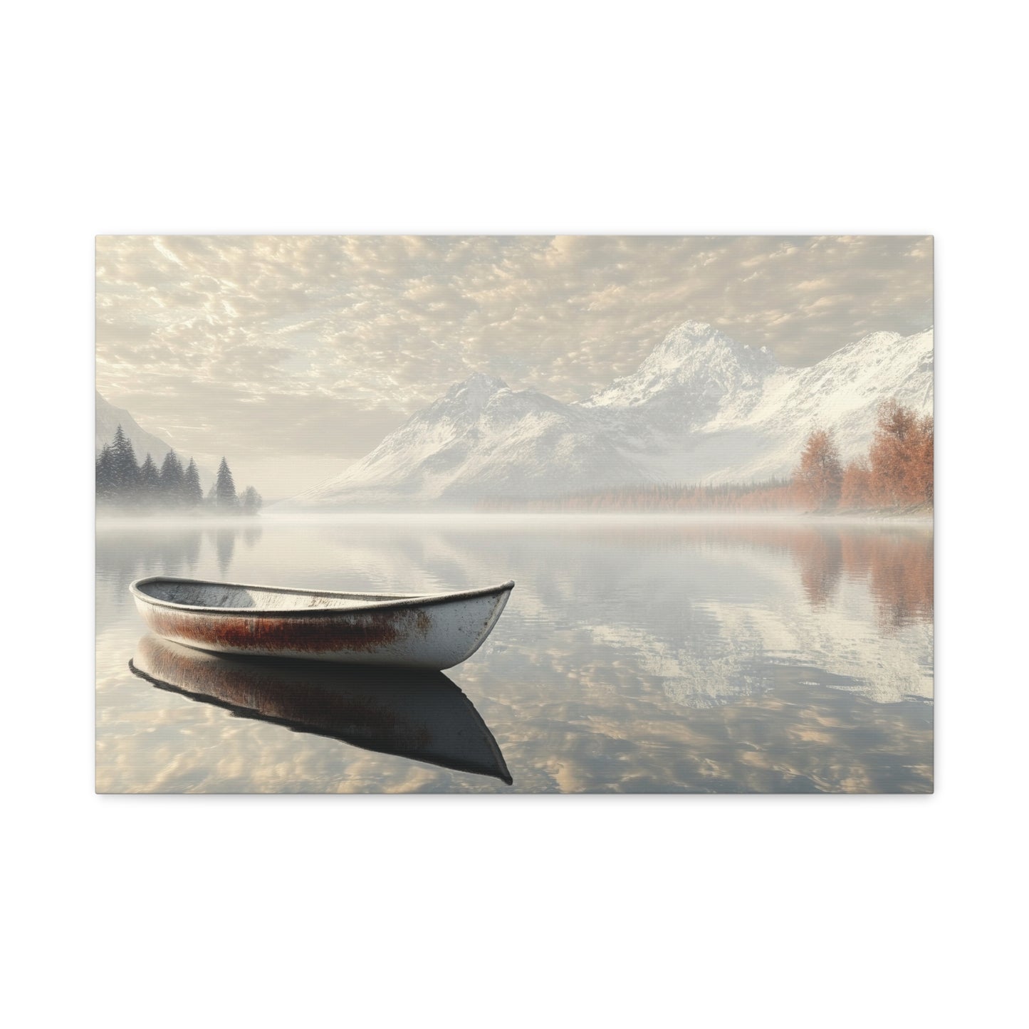 Lake Stillness Reflections Canvas Art