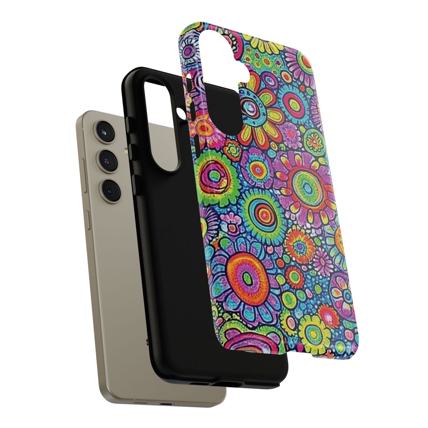 Retro Flower Pop Tough Phone Case