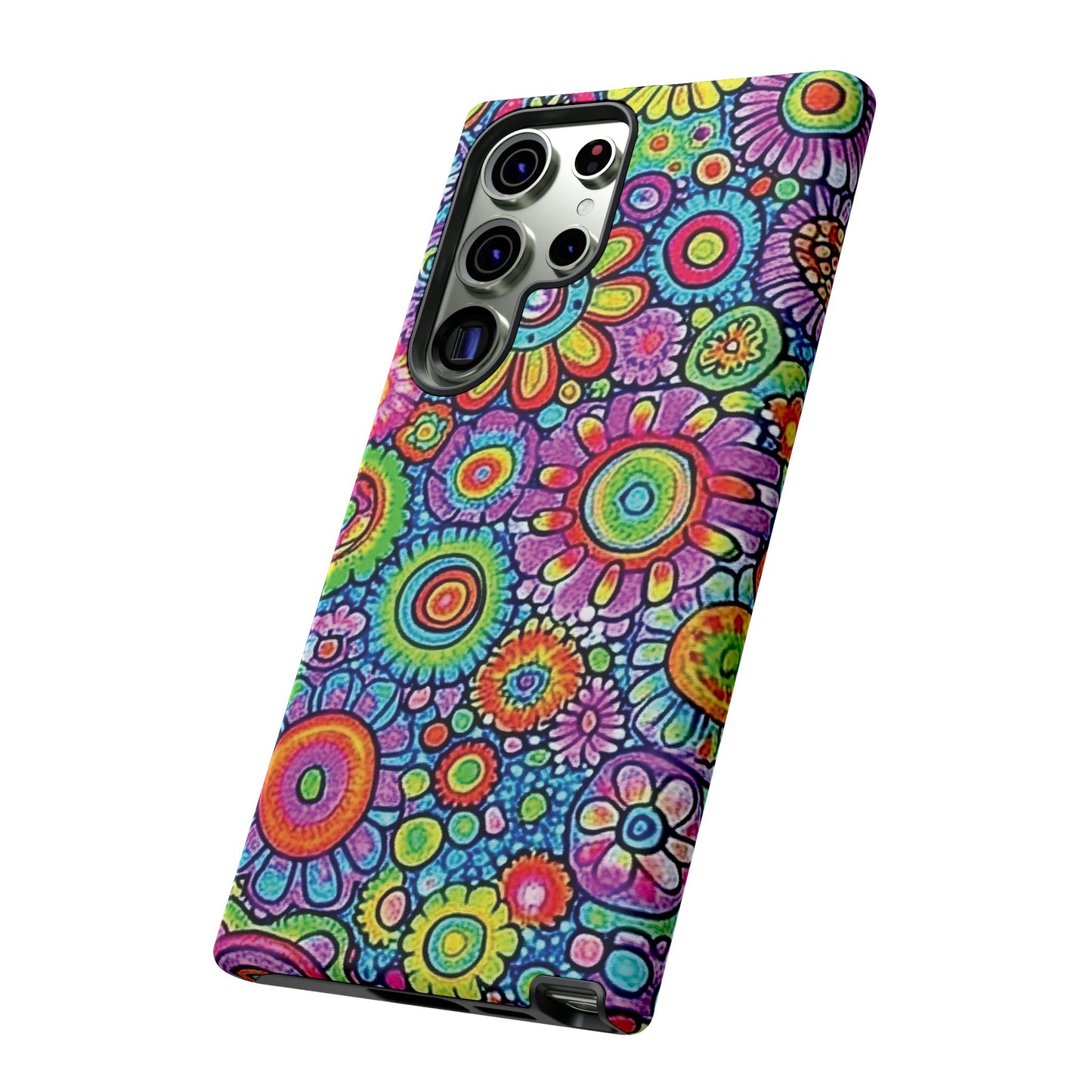 Retro Flower Pop Tough Phone Case