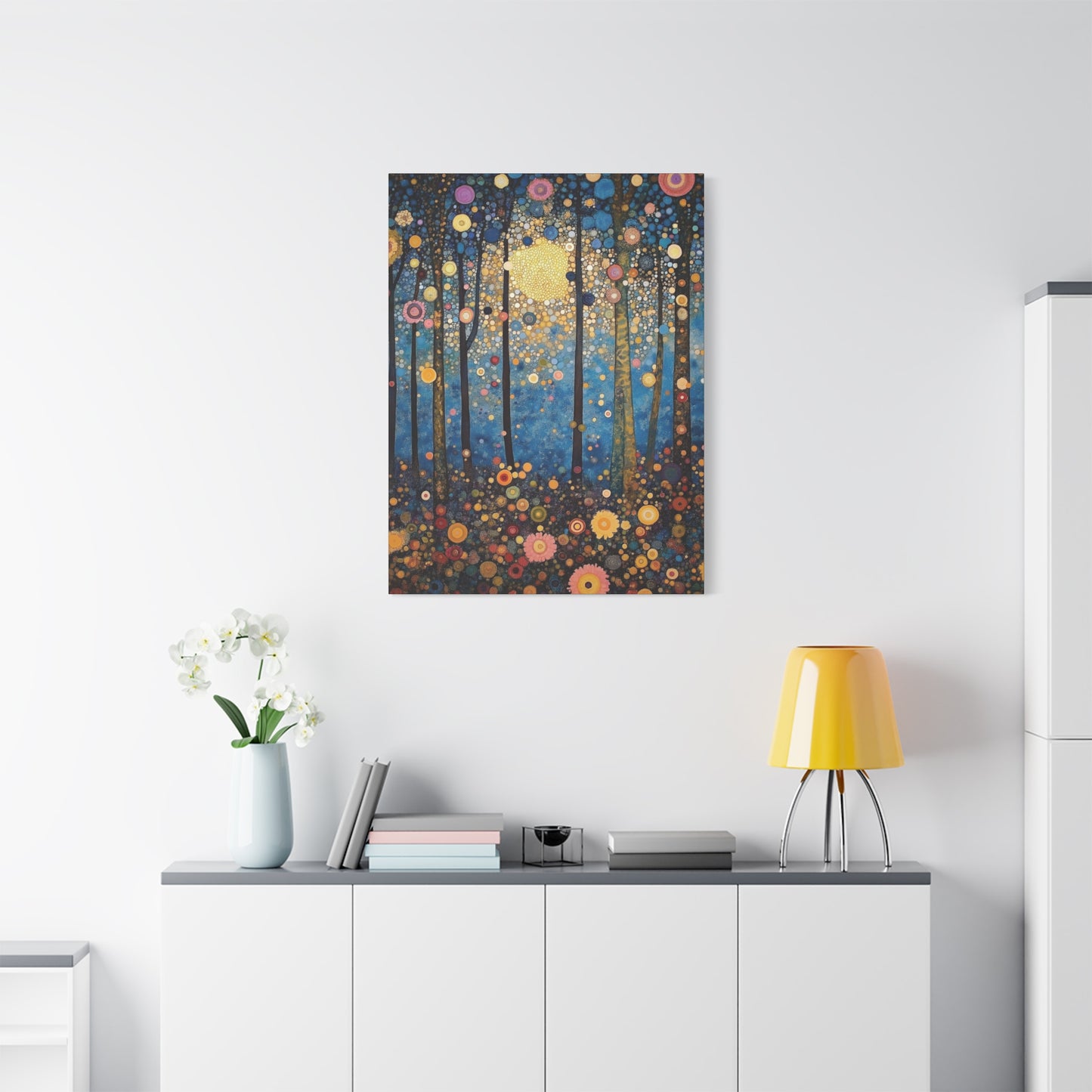 Moonlit Whimsy Mystical Forest Art Print