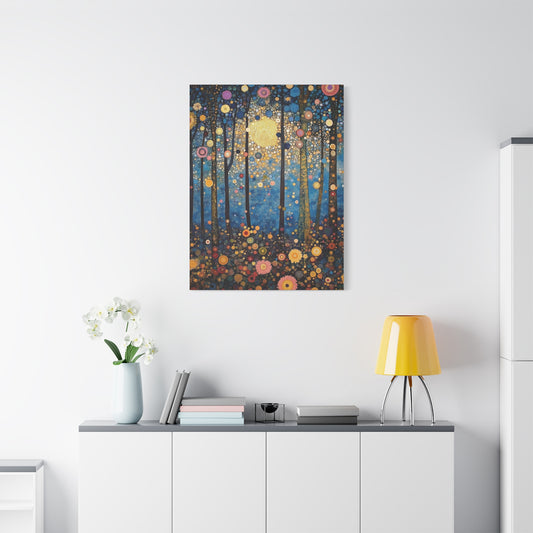 Moonlit Whimsy Mystical Forest Art Print