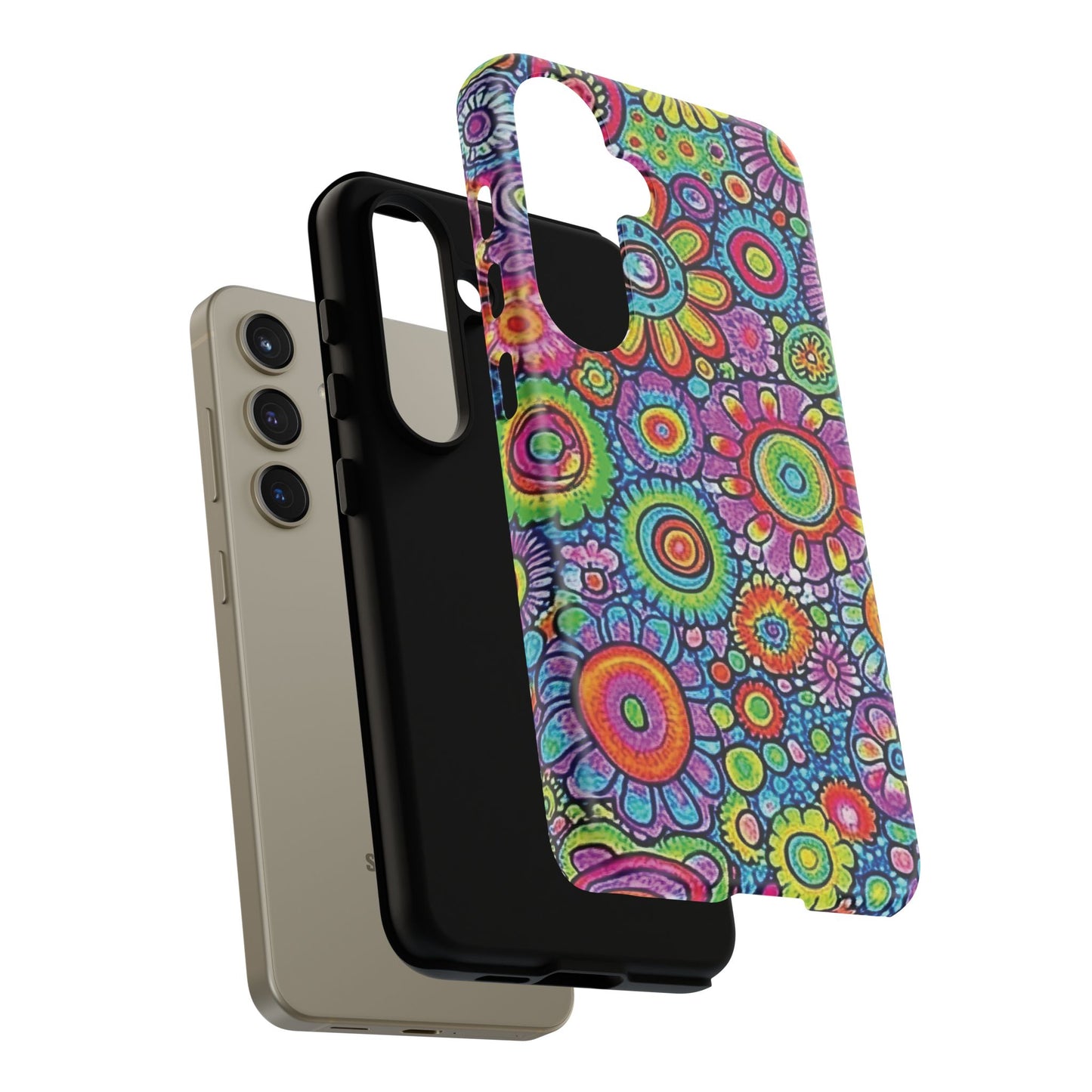 Retro Flower Pop Tough Phone Case