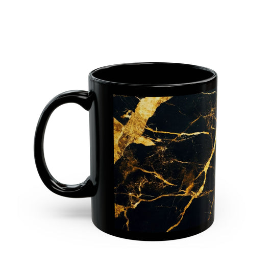 Luxe Black & Gold Marble Mug