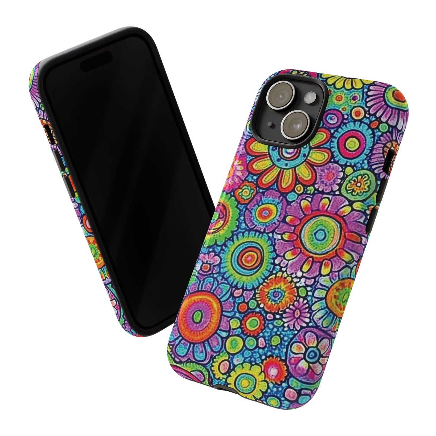 Retro Flower Pop Tough Phone Case