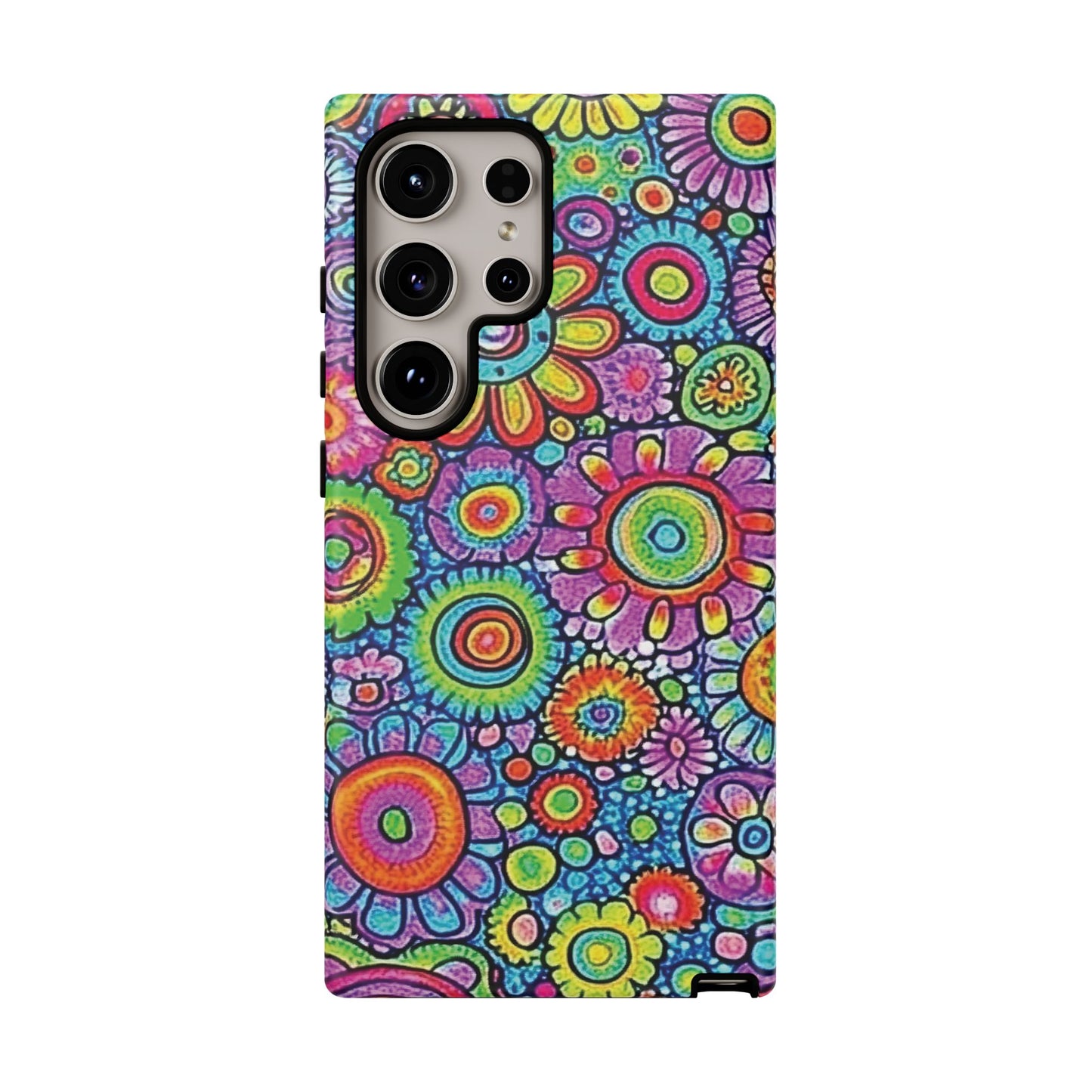 Retro Flower Pop Tough Phone Case