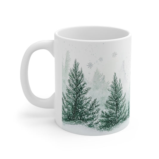 Tranquil Winter Forest Mug