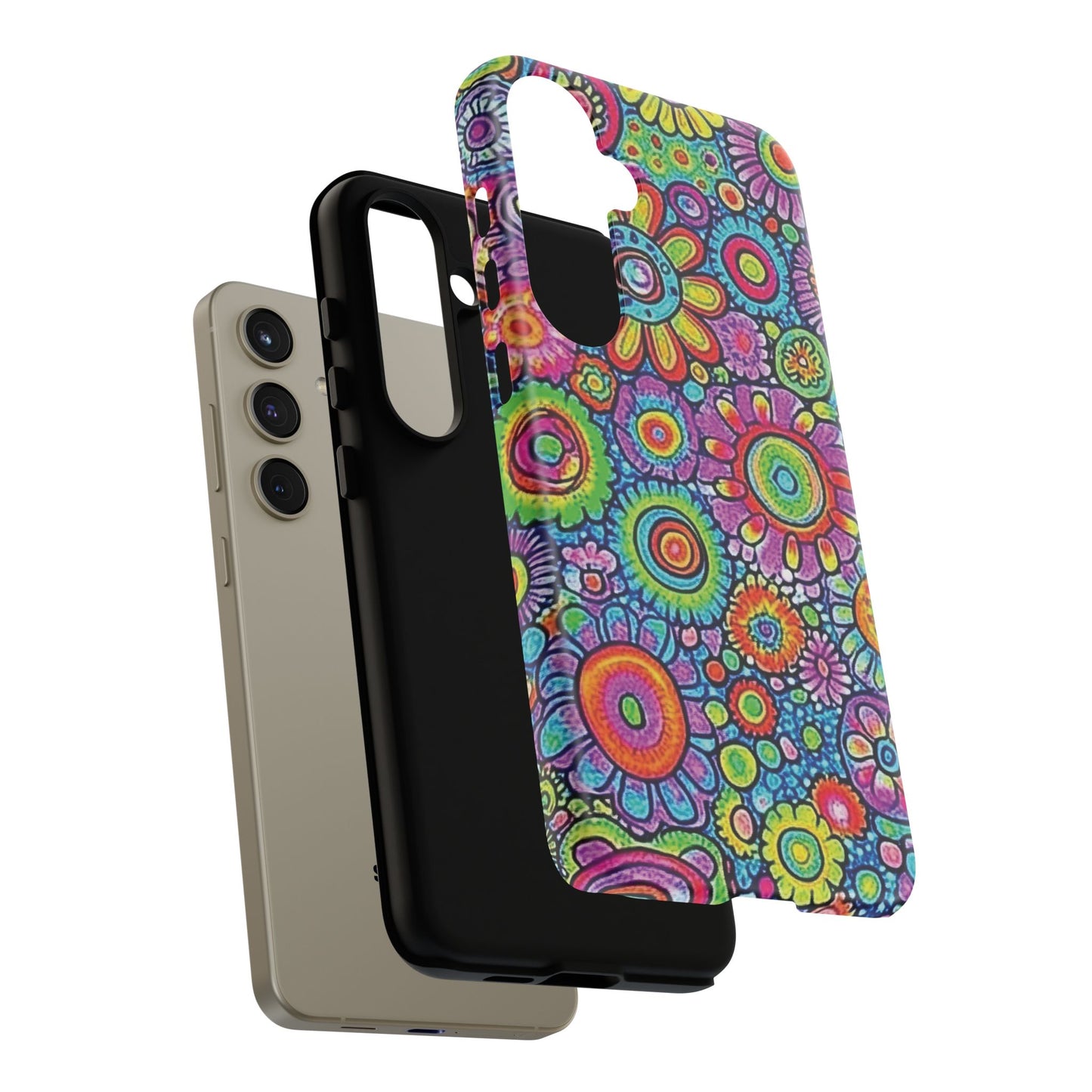 Retro Flower Pop Tough Phone Case