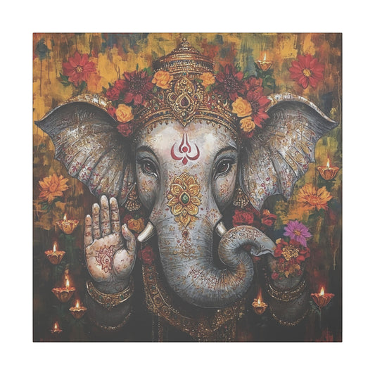 Divine Blessings From Lord Ganesh Canvas