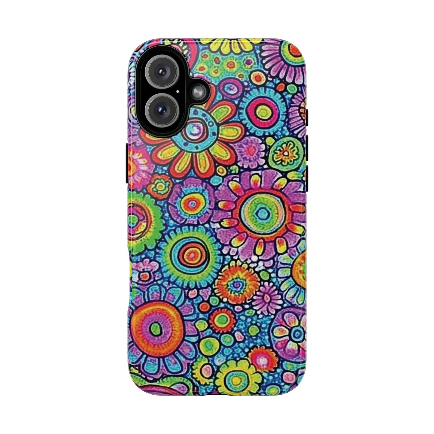 Retro Flower Pop Tough Phone Case