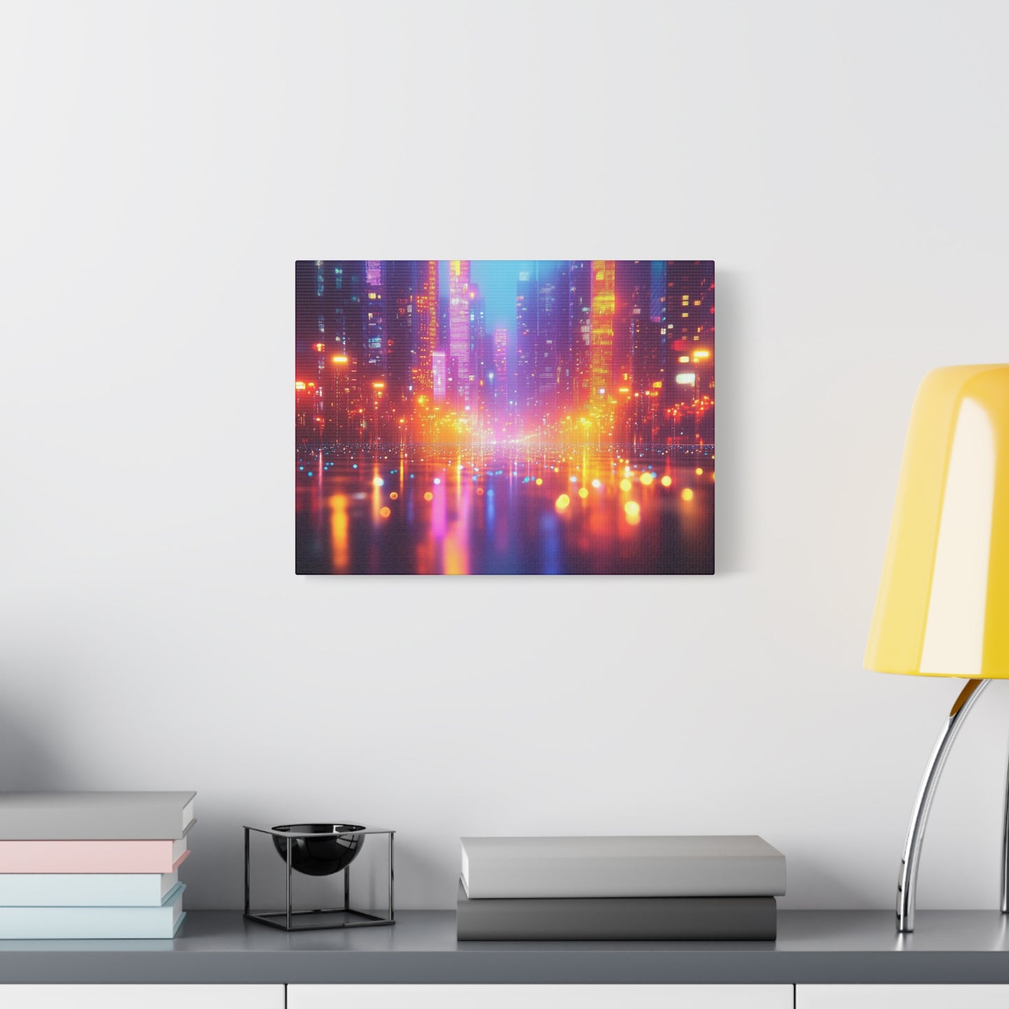 Neon Horizon Canvas