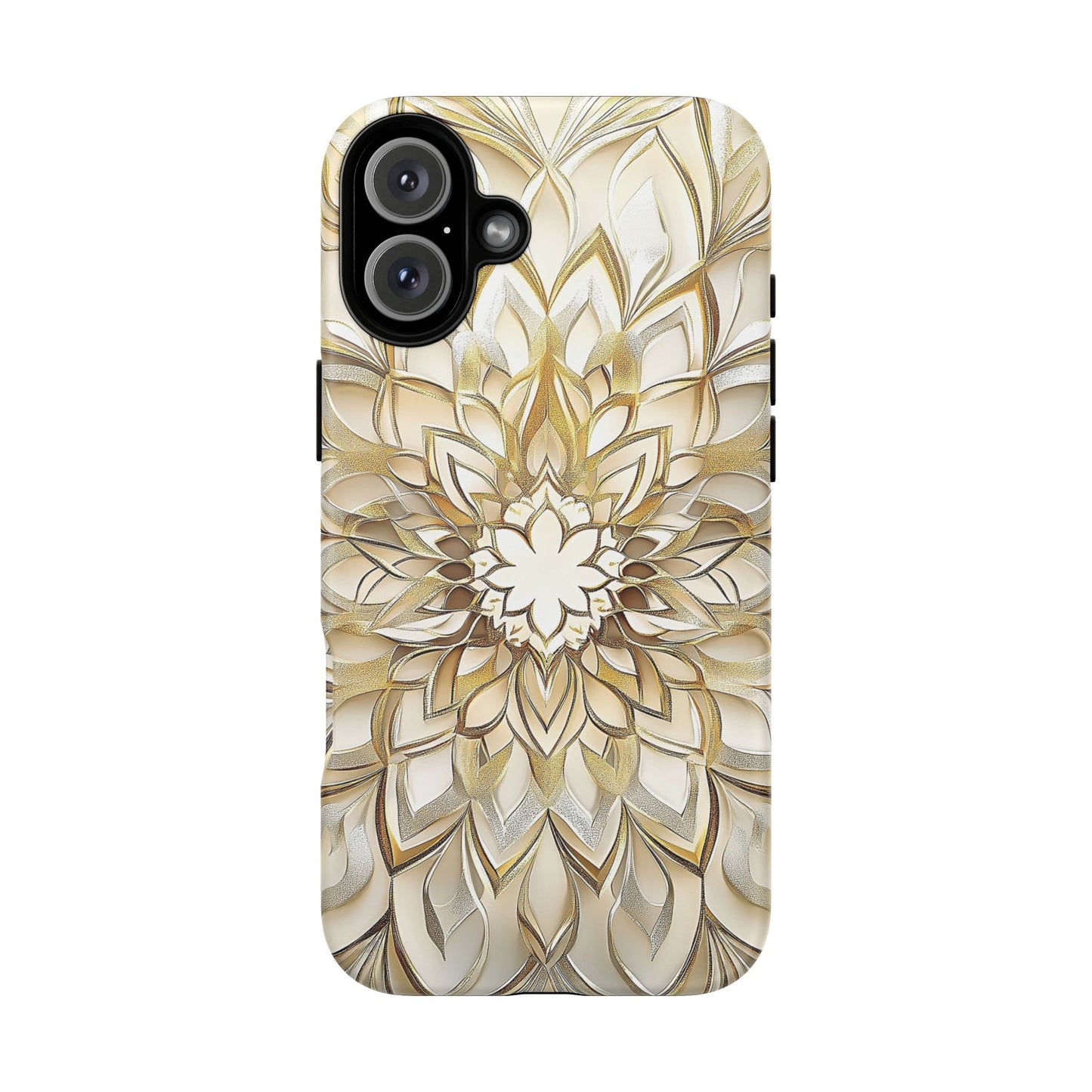 Golden Lotus Mandala Phone Case