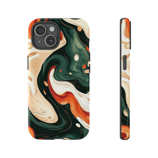 Terra Flow Earth Tones Swirl Phone Case