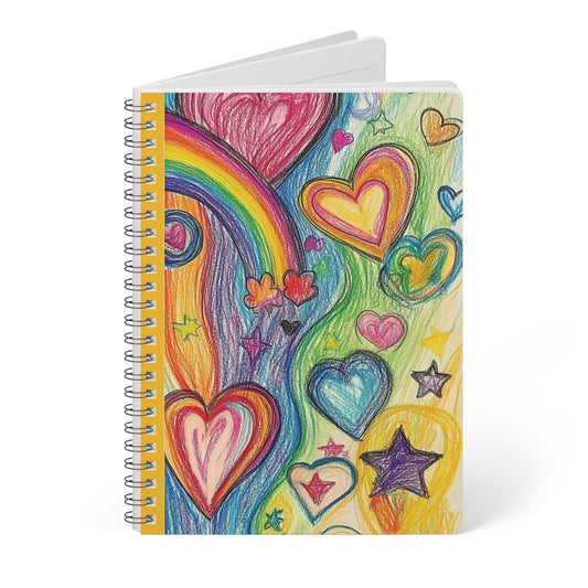 Heartfelt Rainbow Colorful Dreams Notebook