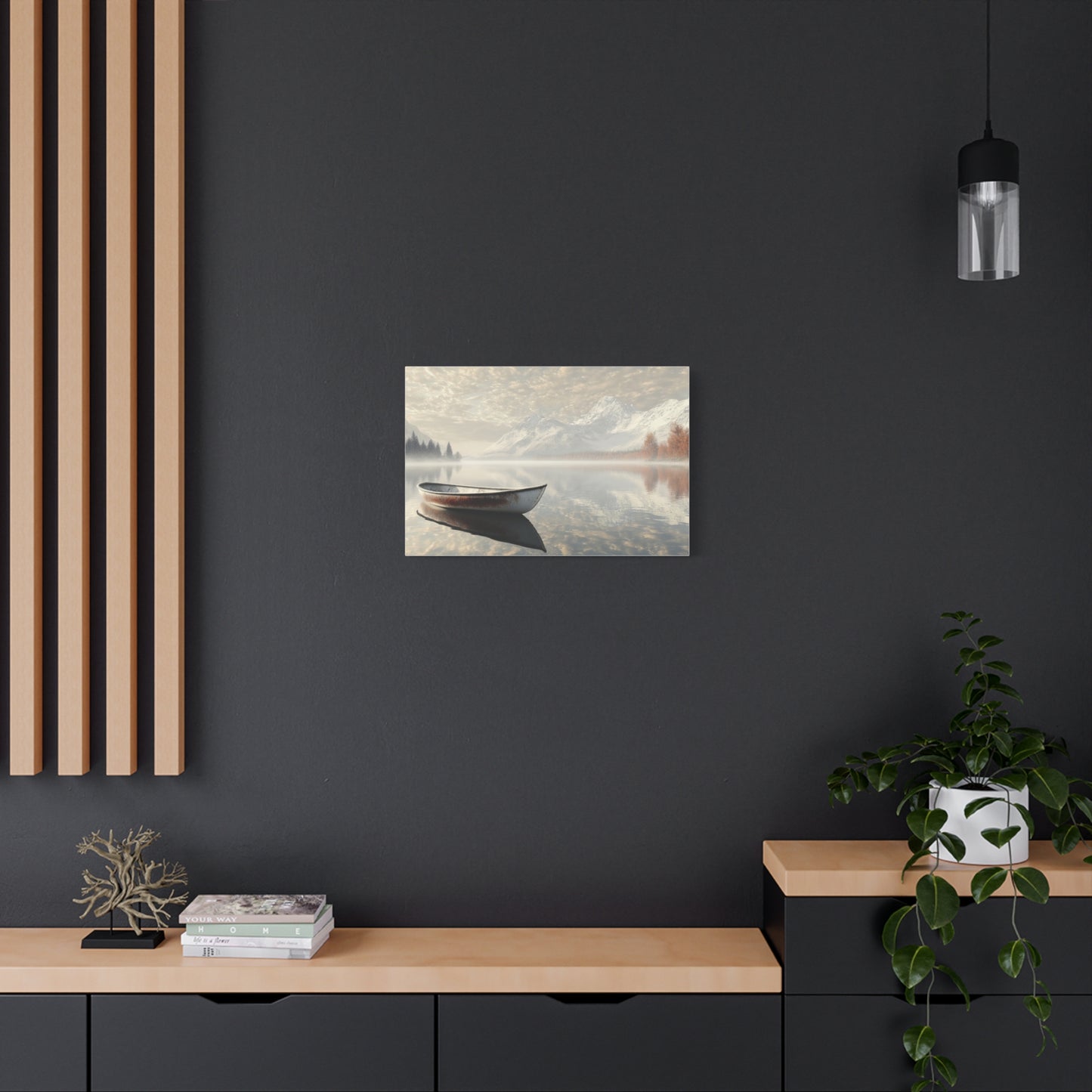 Lake Stillness Reflections Canvas Art