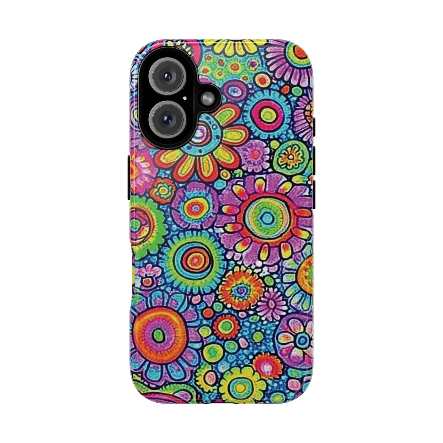 Retro Flower Pop Tough Phone Case