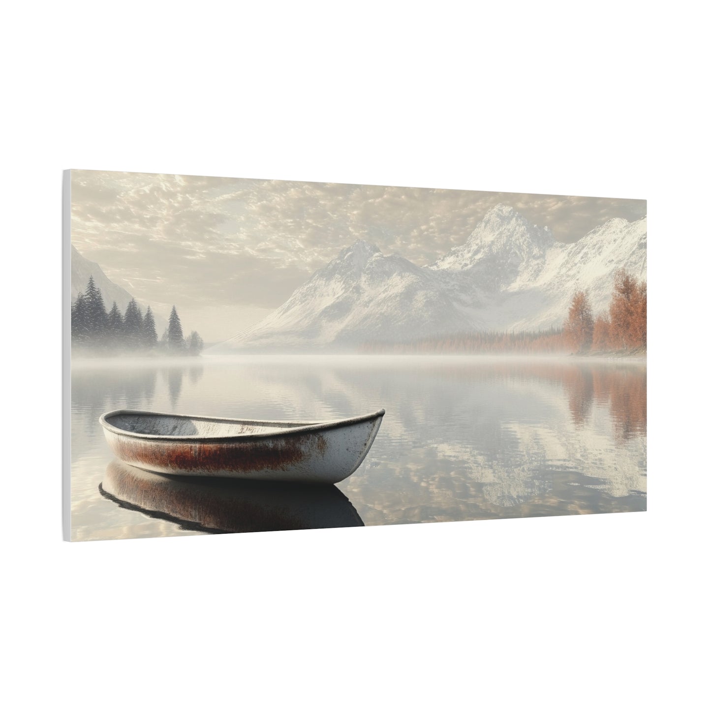 Lake Stillness Reflections Canvas Art