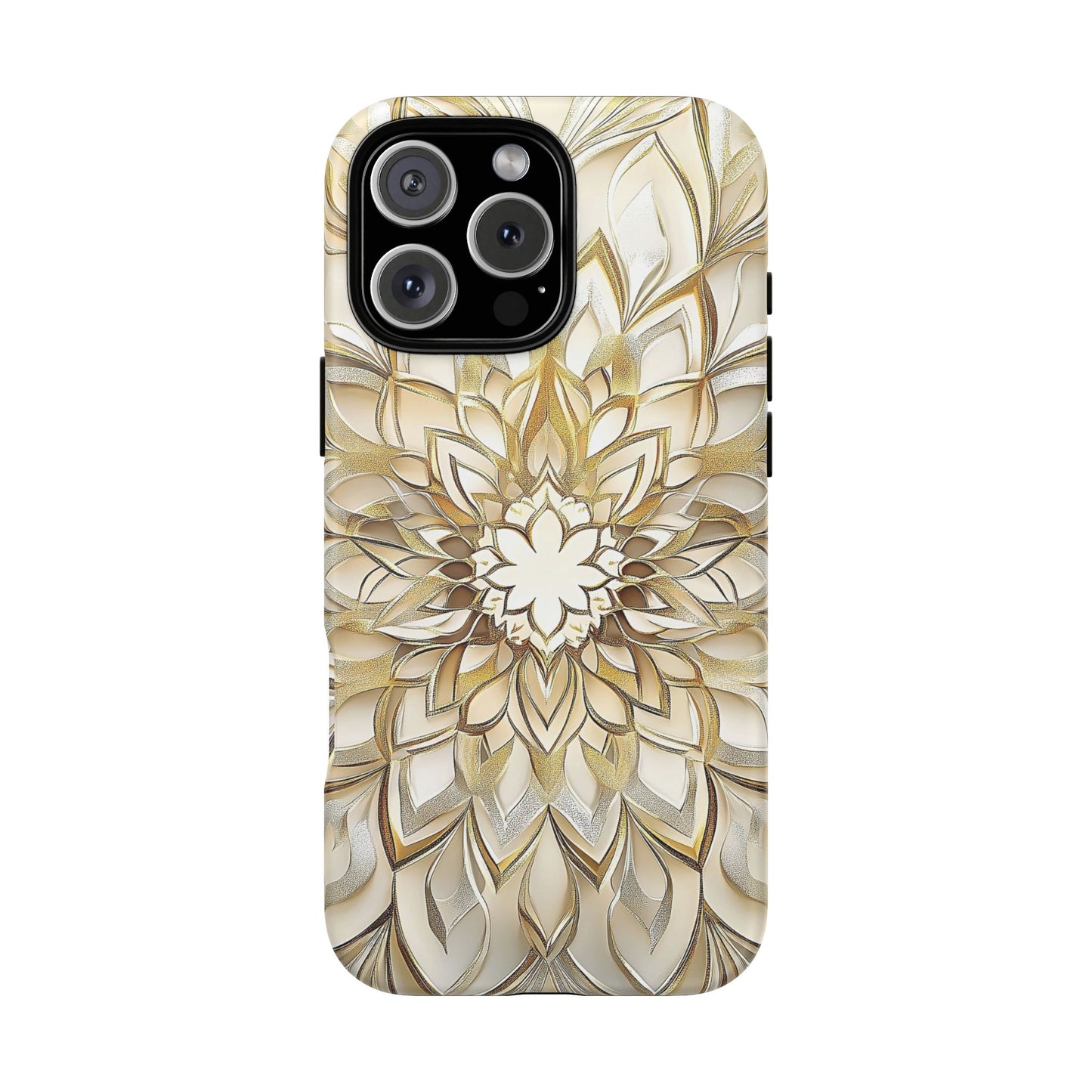 Golden Lotus Mandala Phone Case