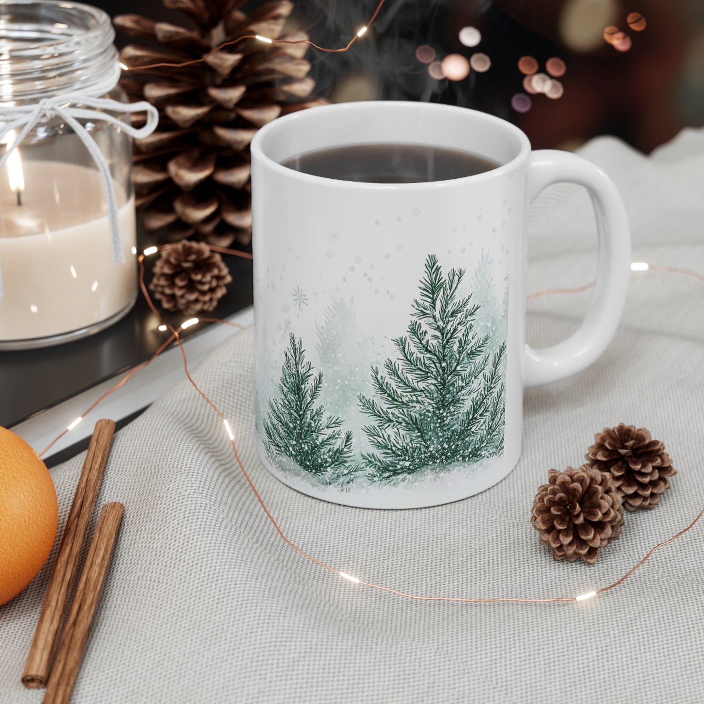 Tranquil Winter Forest Mug