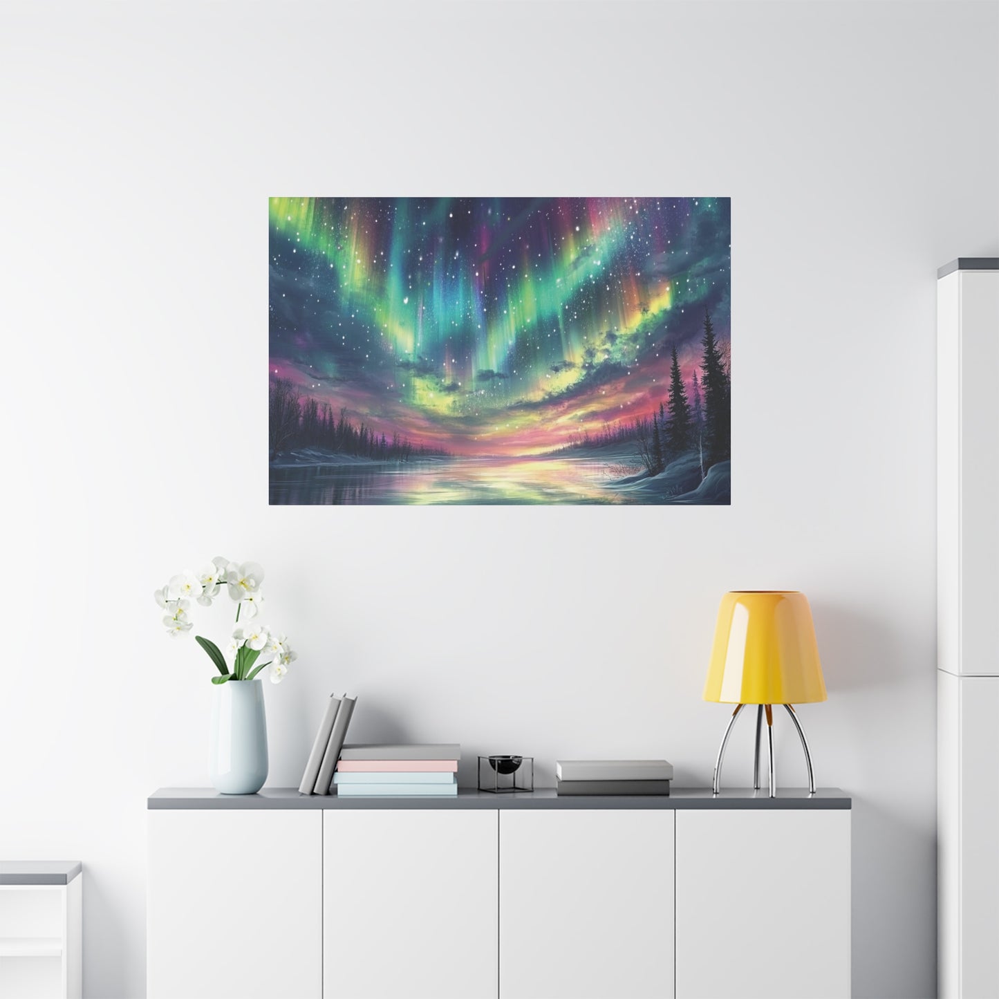 Aurora Dreams Northern Lights Landscape Print