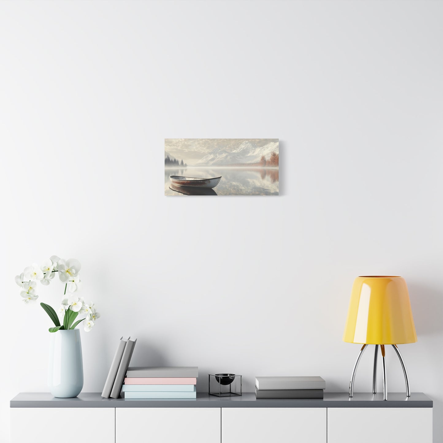 Lake Stillness Reflections Canvas Art