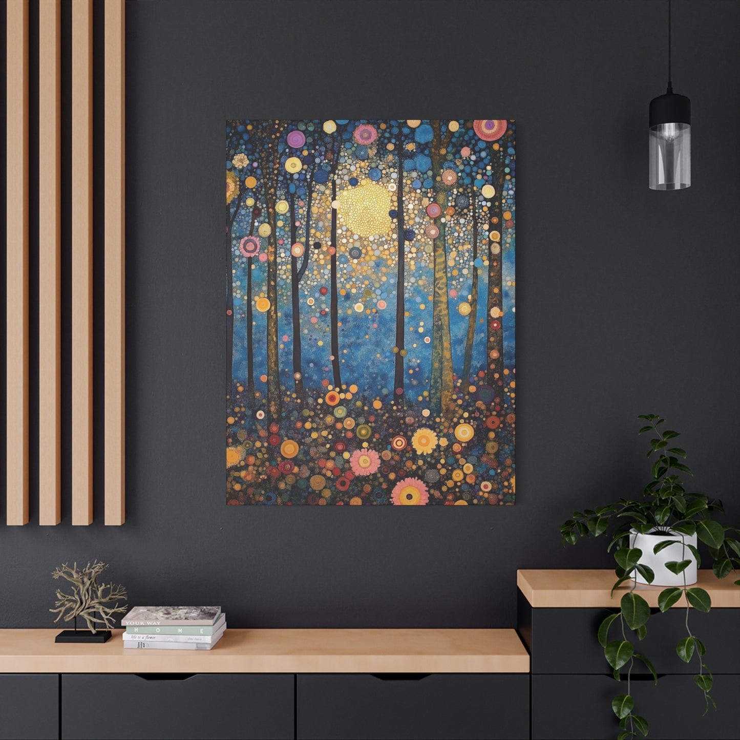 Moonlit Whimsy Mystical Forest Art Print