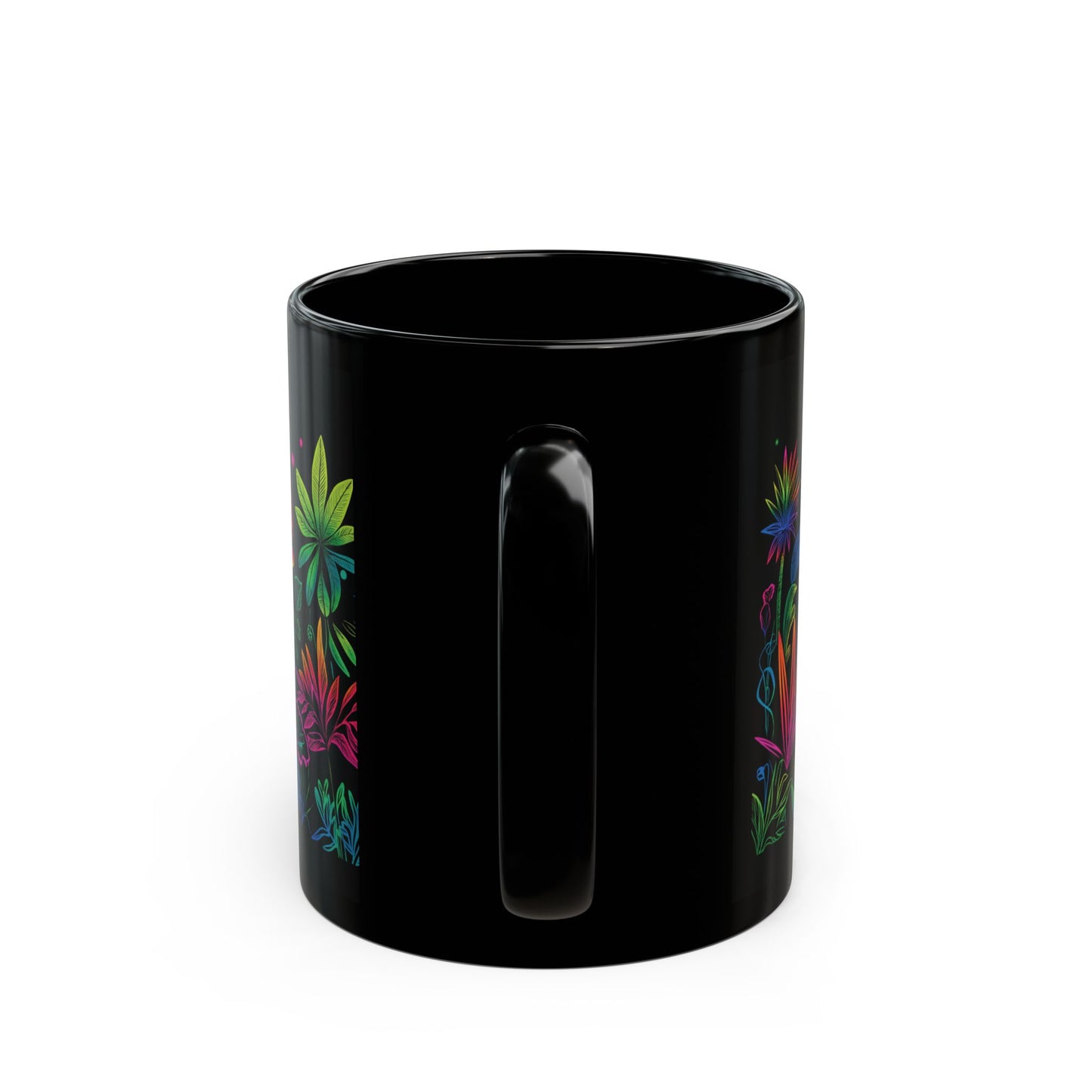 Midnight Safari Neon Wildlife Mug