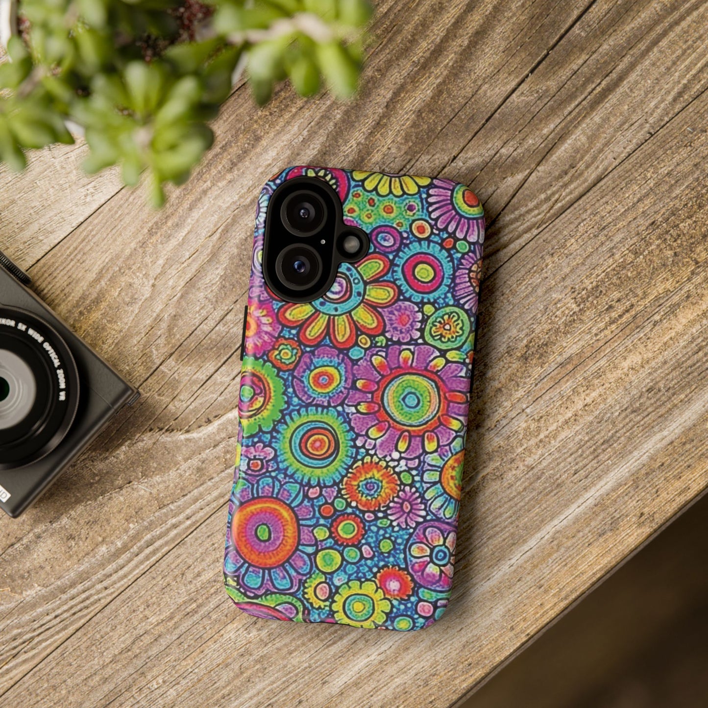 Retro Flower Pop Tough Phone Case