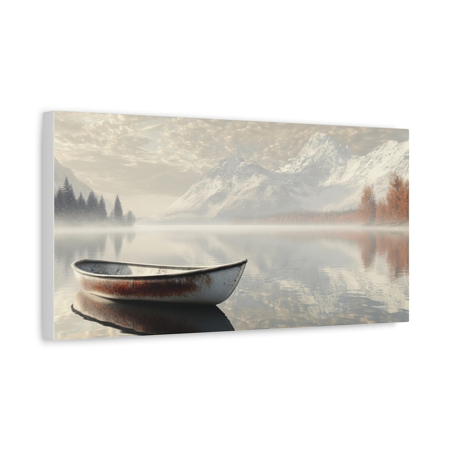 Lake Stillness Reflections Canvas Art