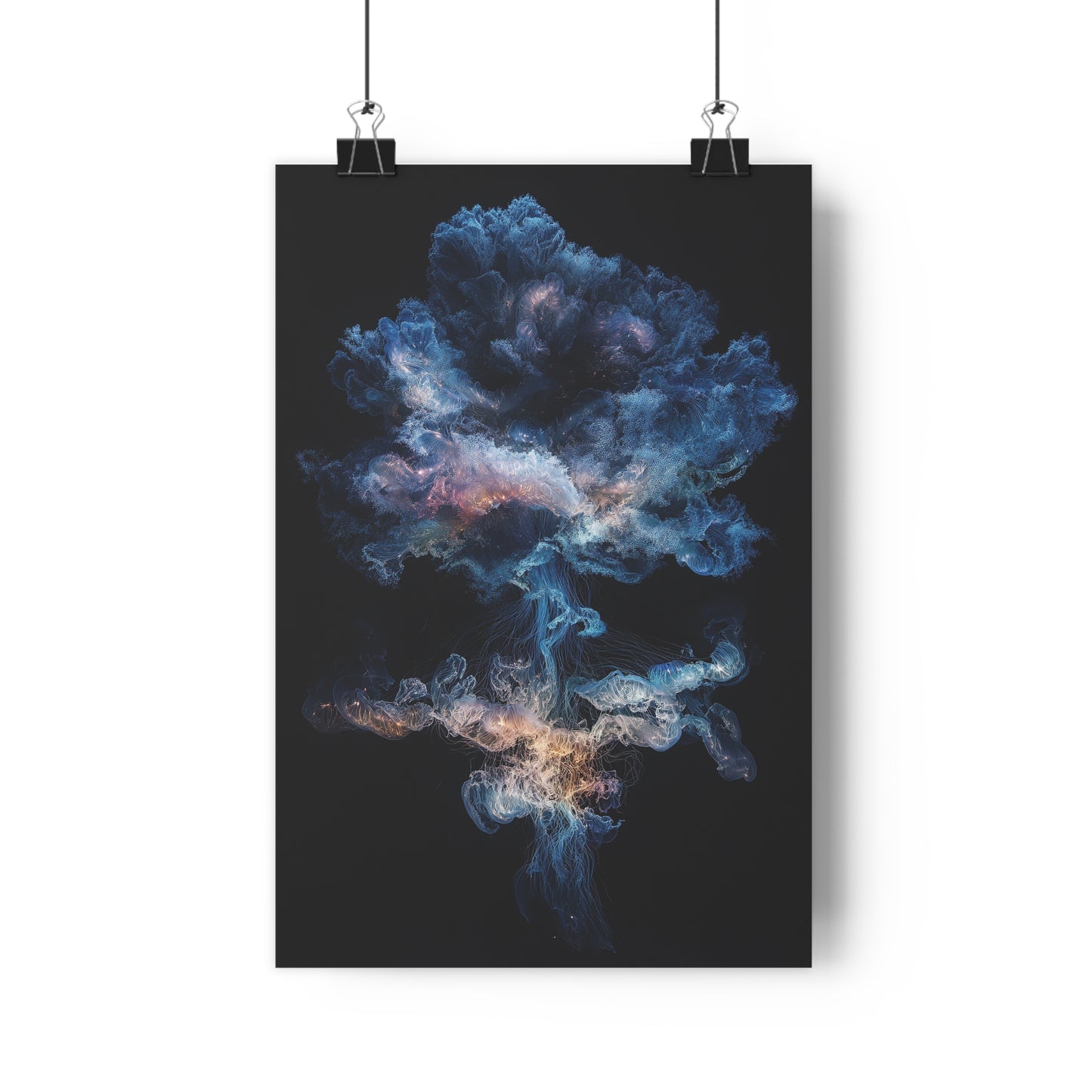 Luminous Drift Jellyfish Art Print