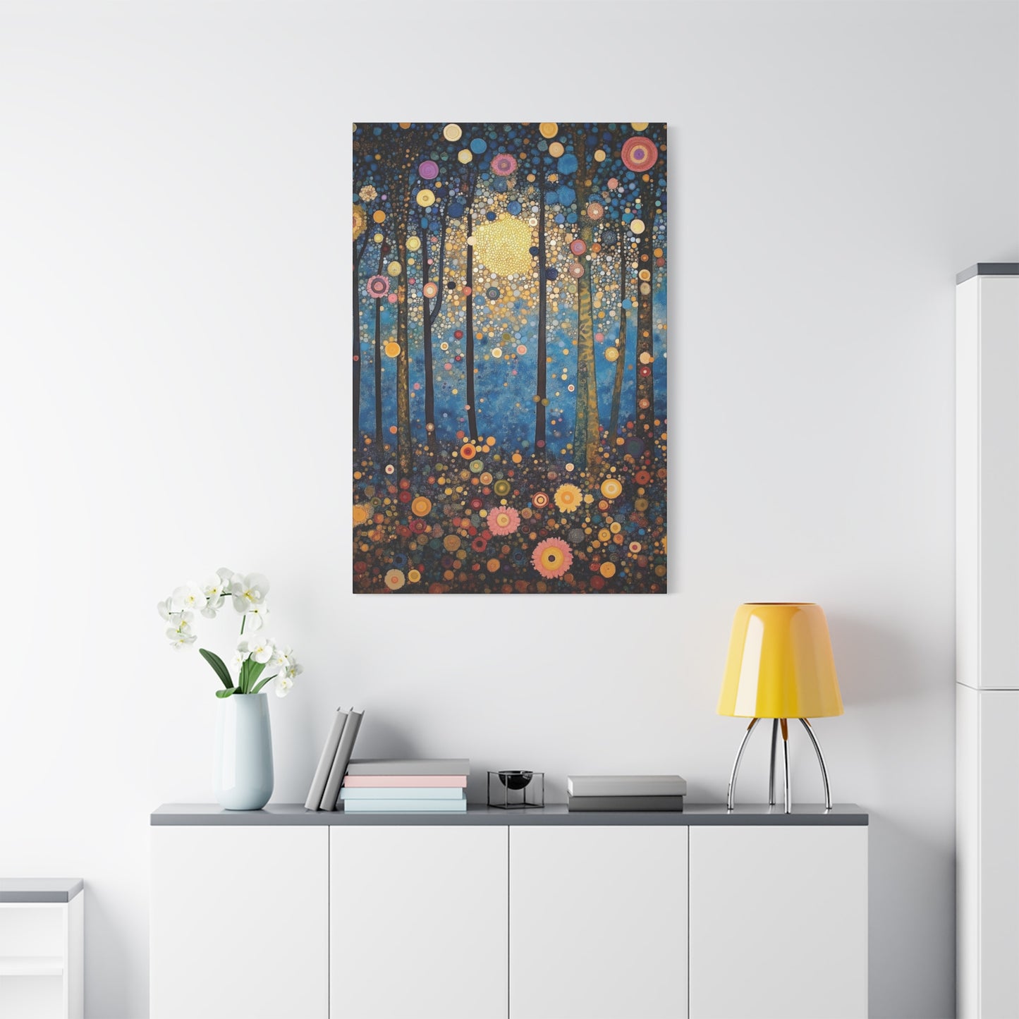 Moonlit Whimsy Mystical Forest Art Print