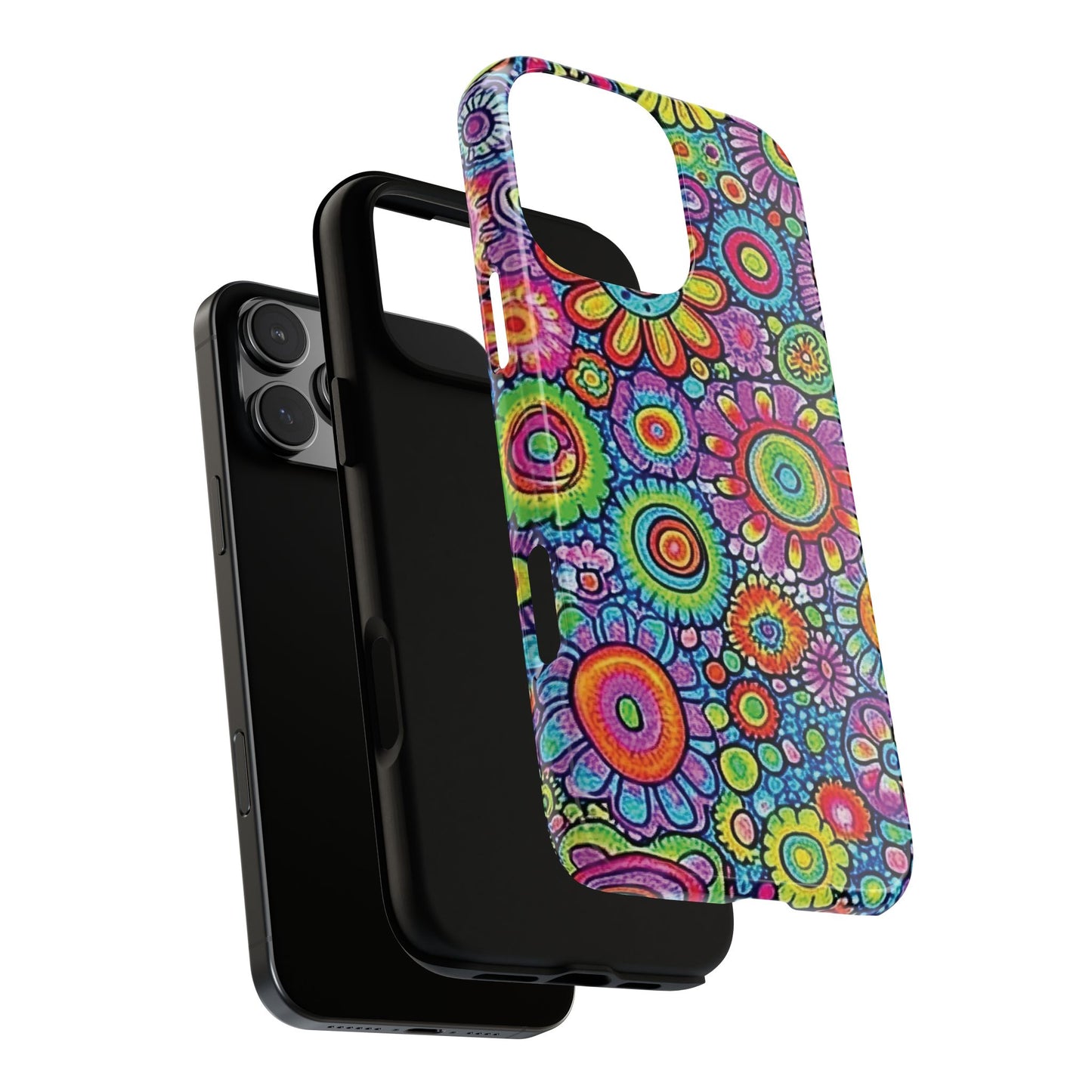 Retro Flower Pop Tough Phone Case