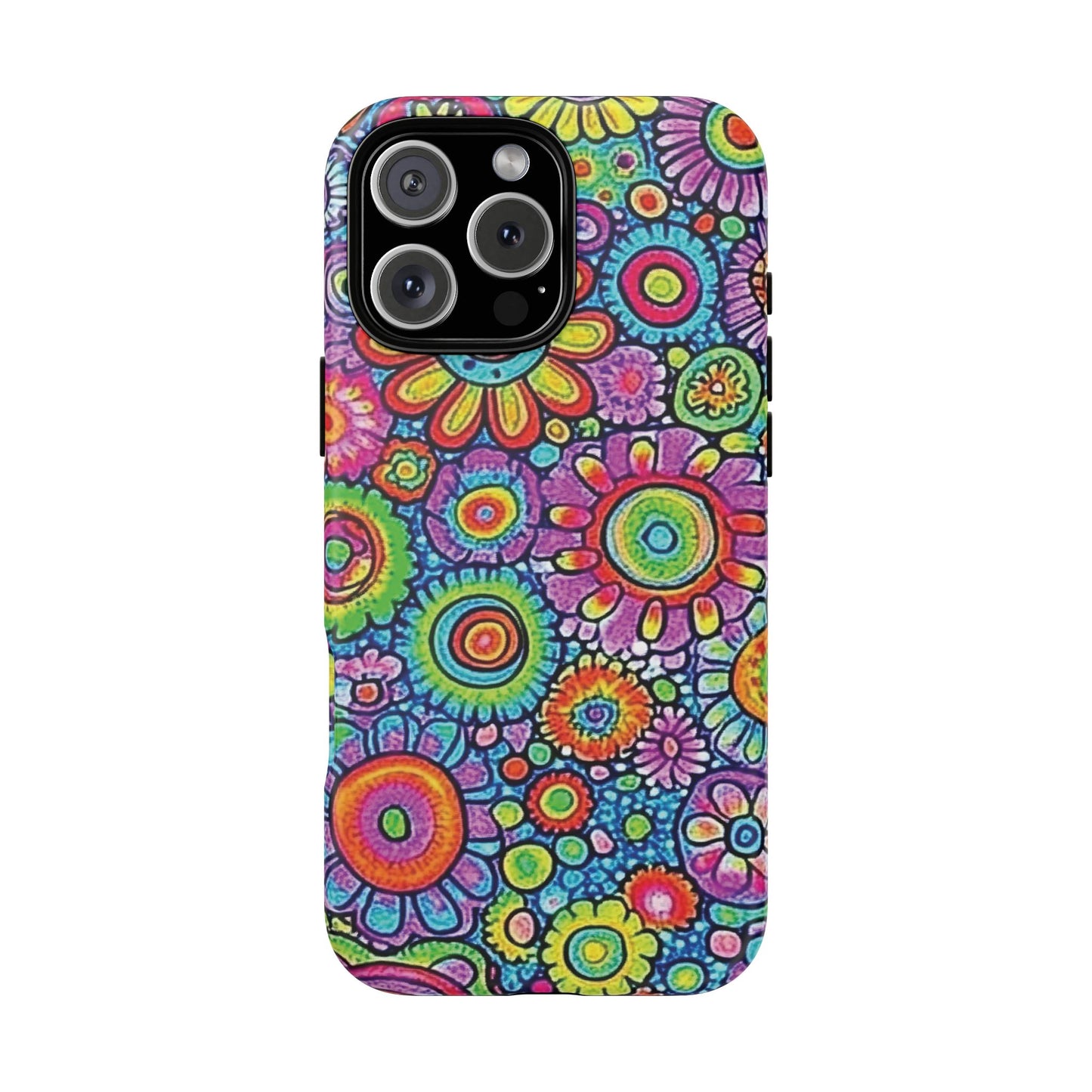 Retro Flower Pop Tough Phone Case