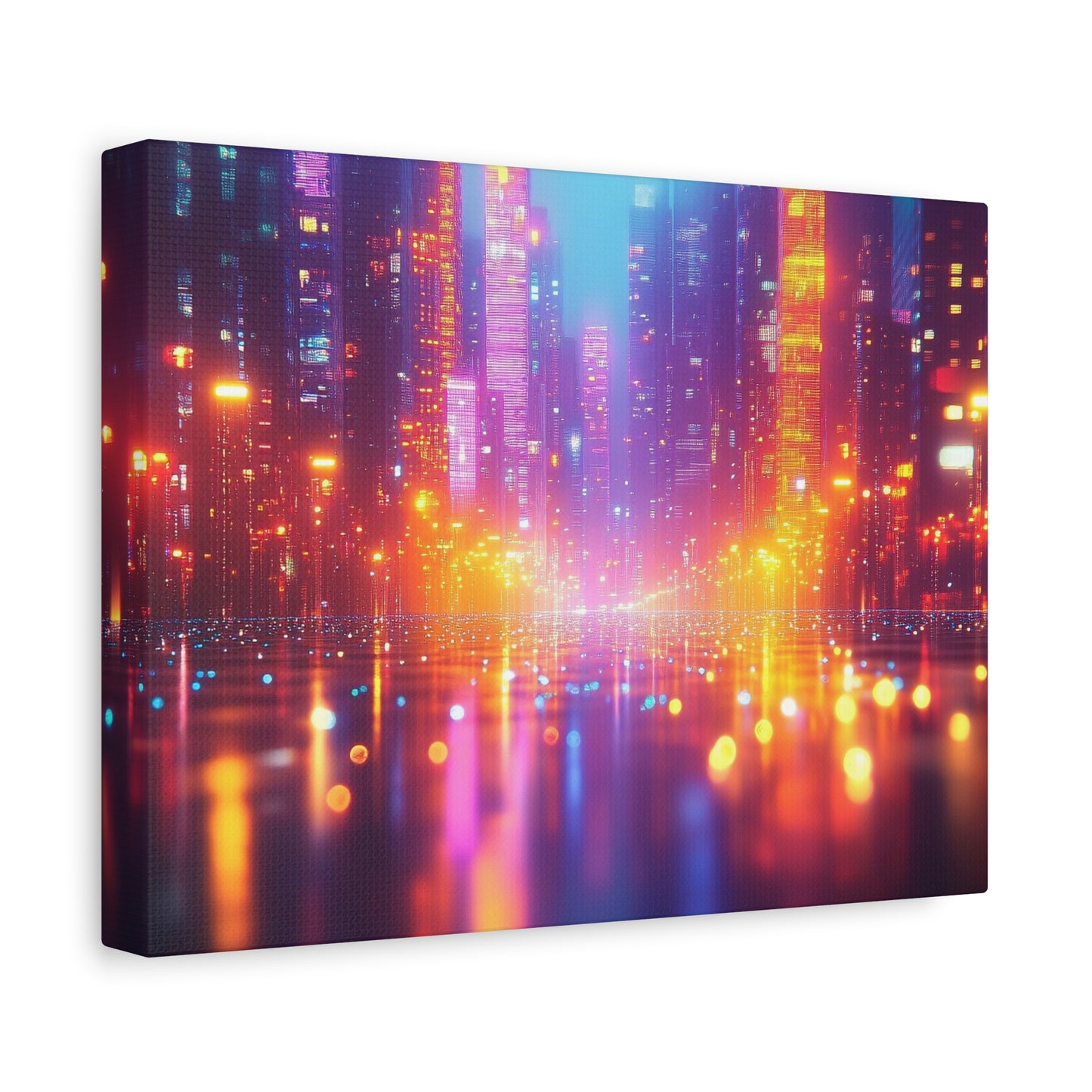 Neon Horizon Canvas