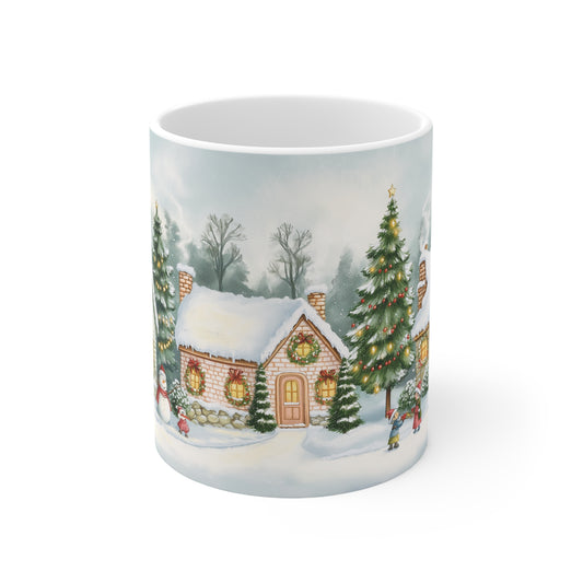 Cozy Christmas Village Mug