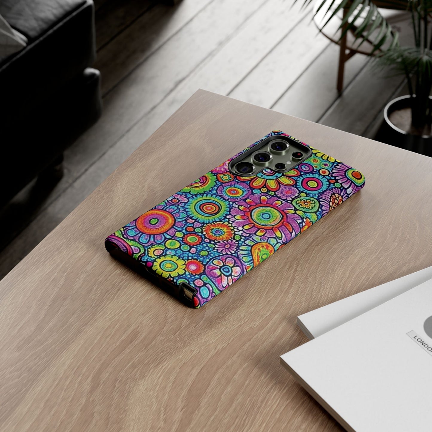 Retro Flower Pop Tough Phone Case