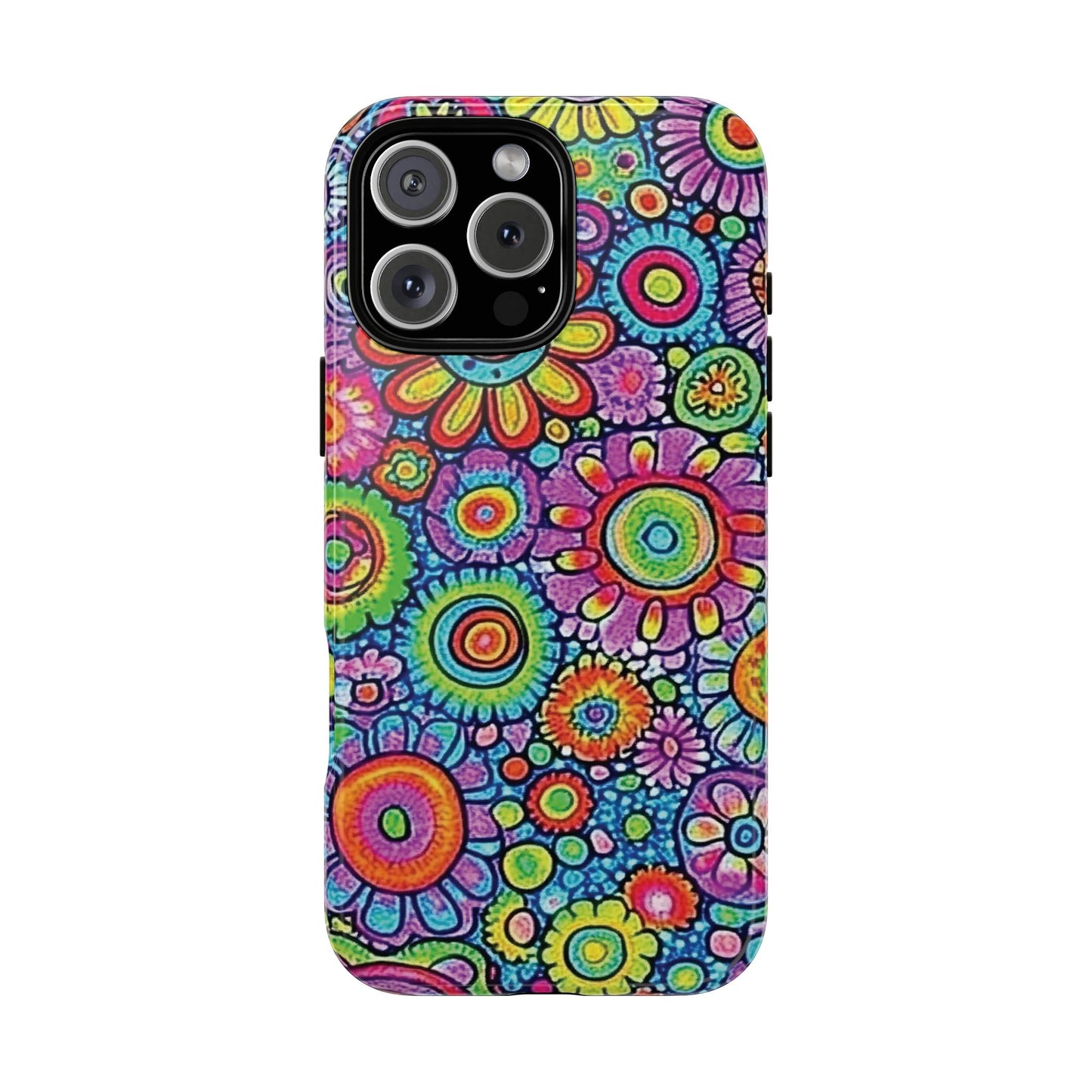 Retro Flower Pop Tough Phone Case