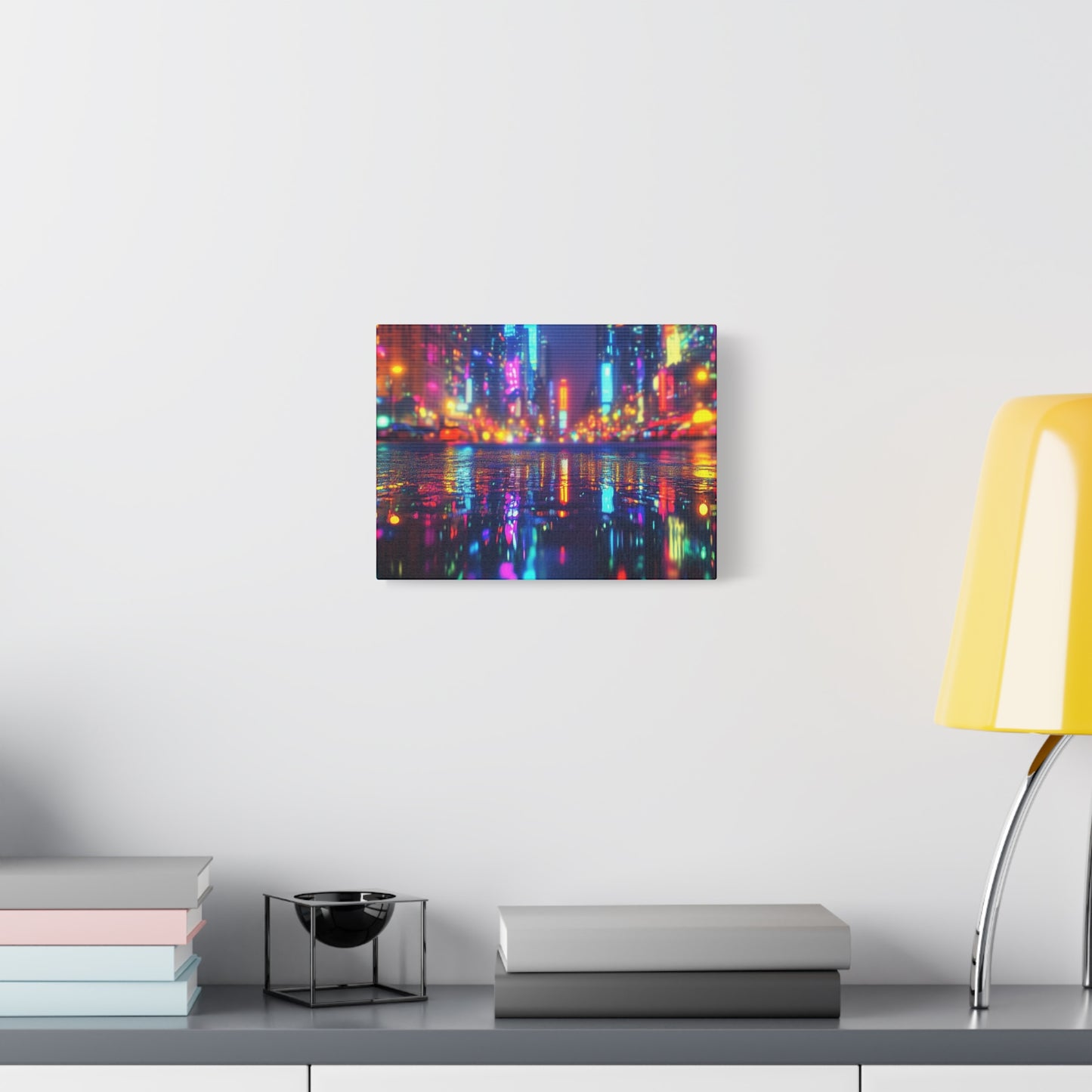 Neon Reverie Matte Canvas Wallart