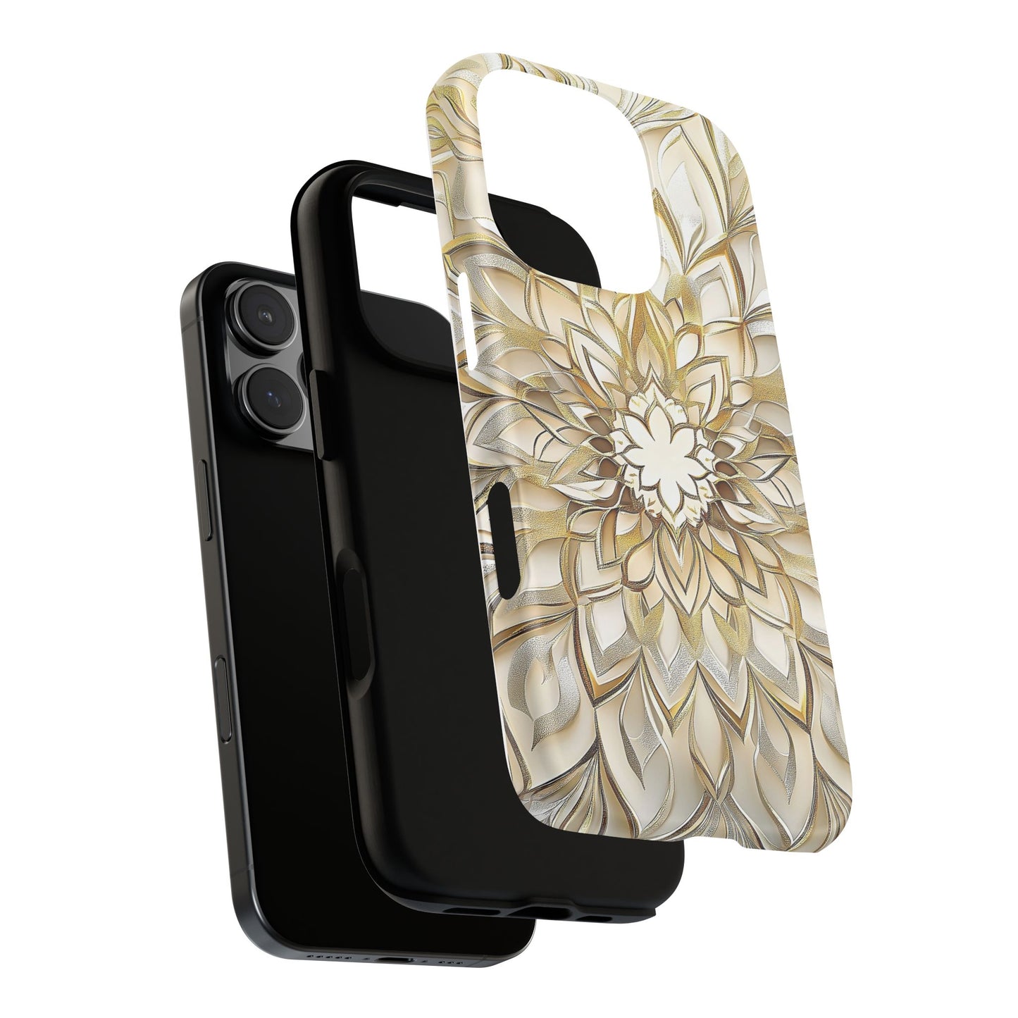 Golden Lotus Mandala Phone Case