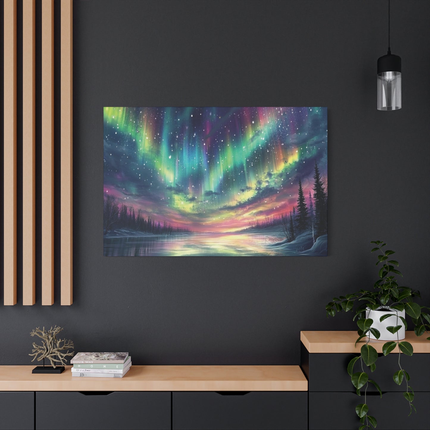 Aurora Dreams Northern Lights Landscape Print